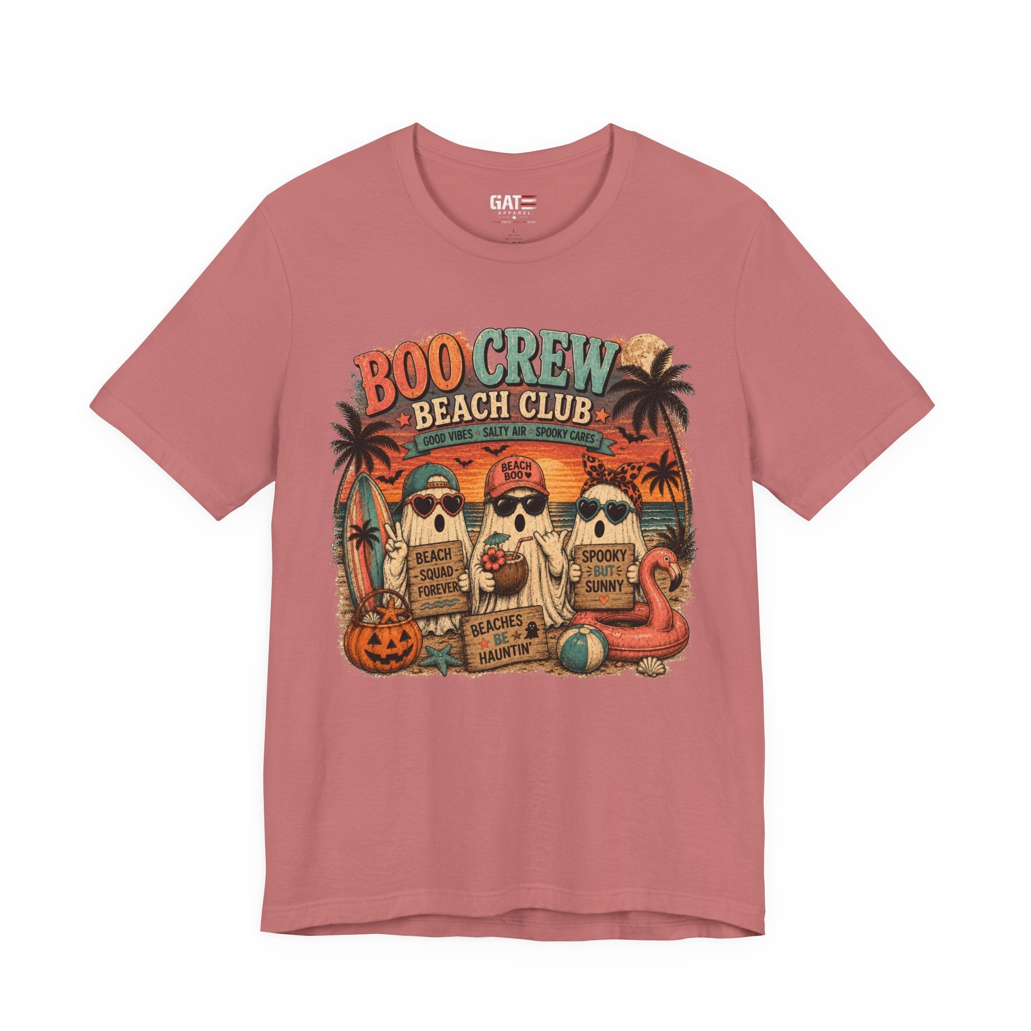 Summerween Shirt, Spooky Beach Shirt, Ghost Beach Tee, Halloween Beach Shirt, Coastal Halloween Tee, Tropical Ghost Shirt