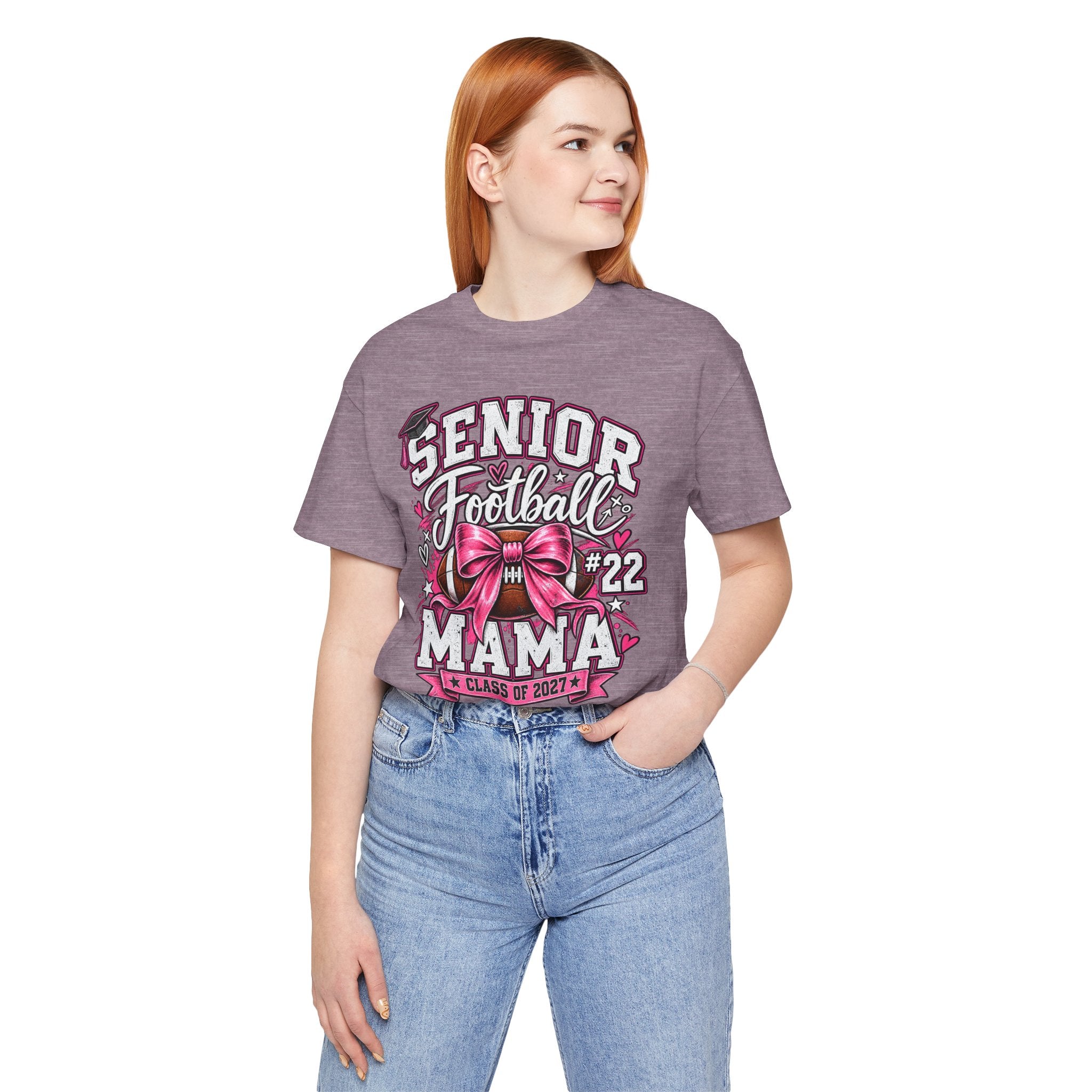 Football Mom Personalized Shirt Custom Player Name Number Helmet Game Day Tee
