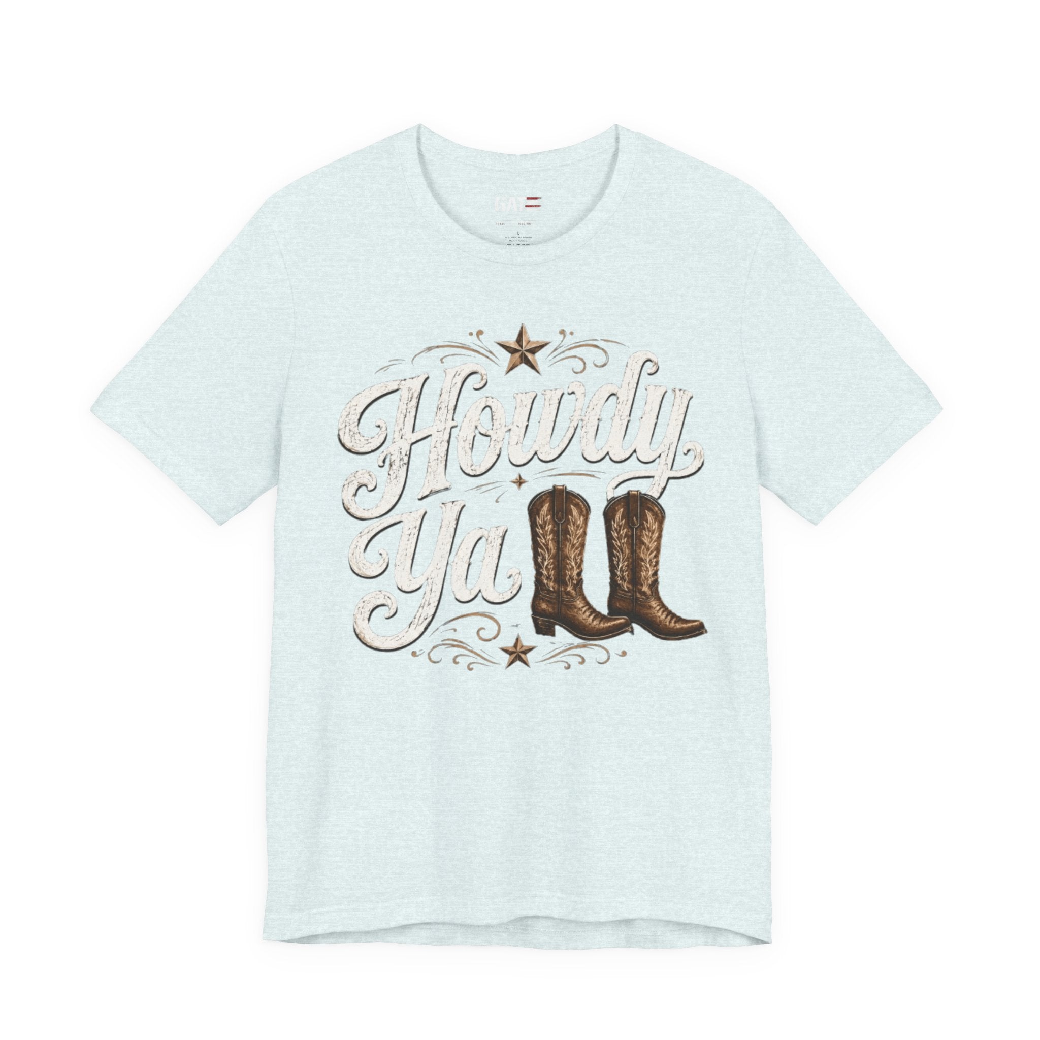 Howdy Ya Cowboy T‑Shirt – Western Boots Graphic Tee