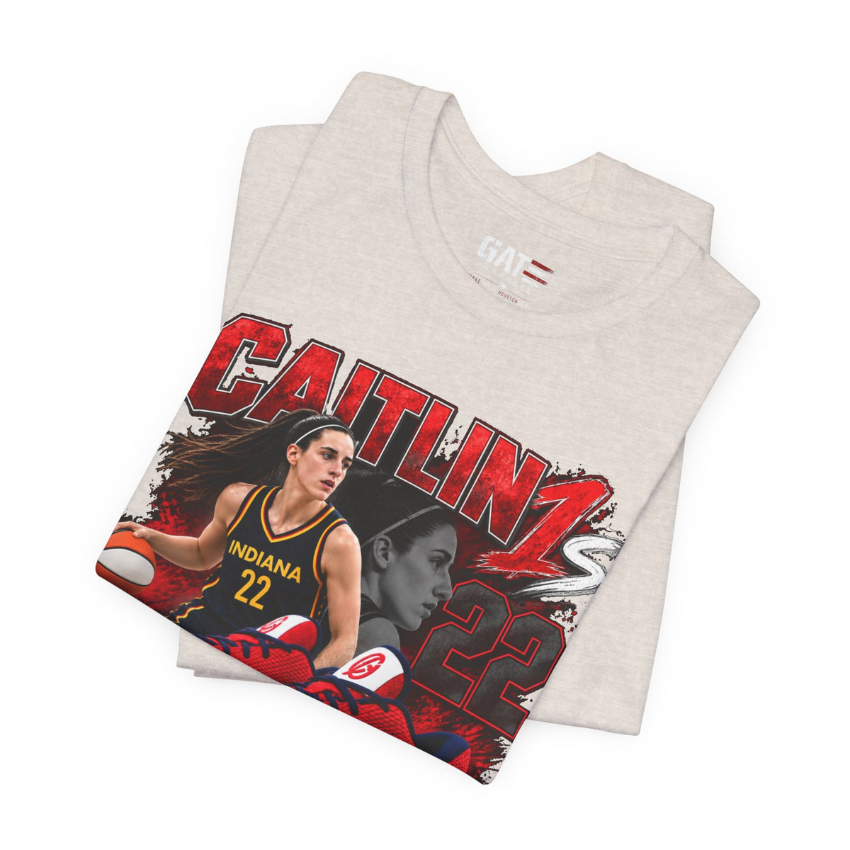 Caitlin Clark Caitlin 1s USA Reds Sneaker Shirt