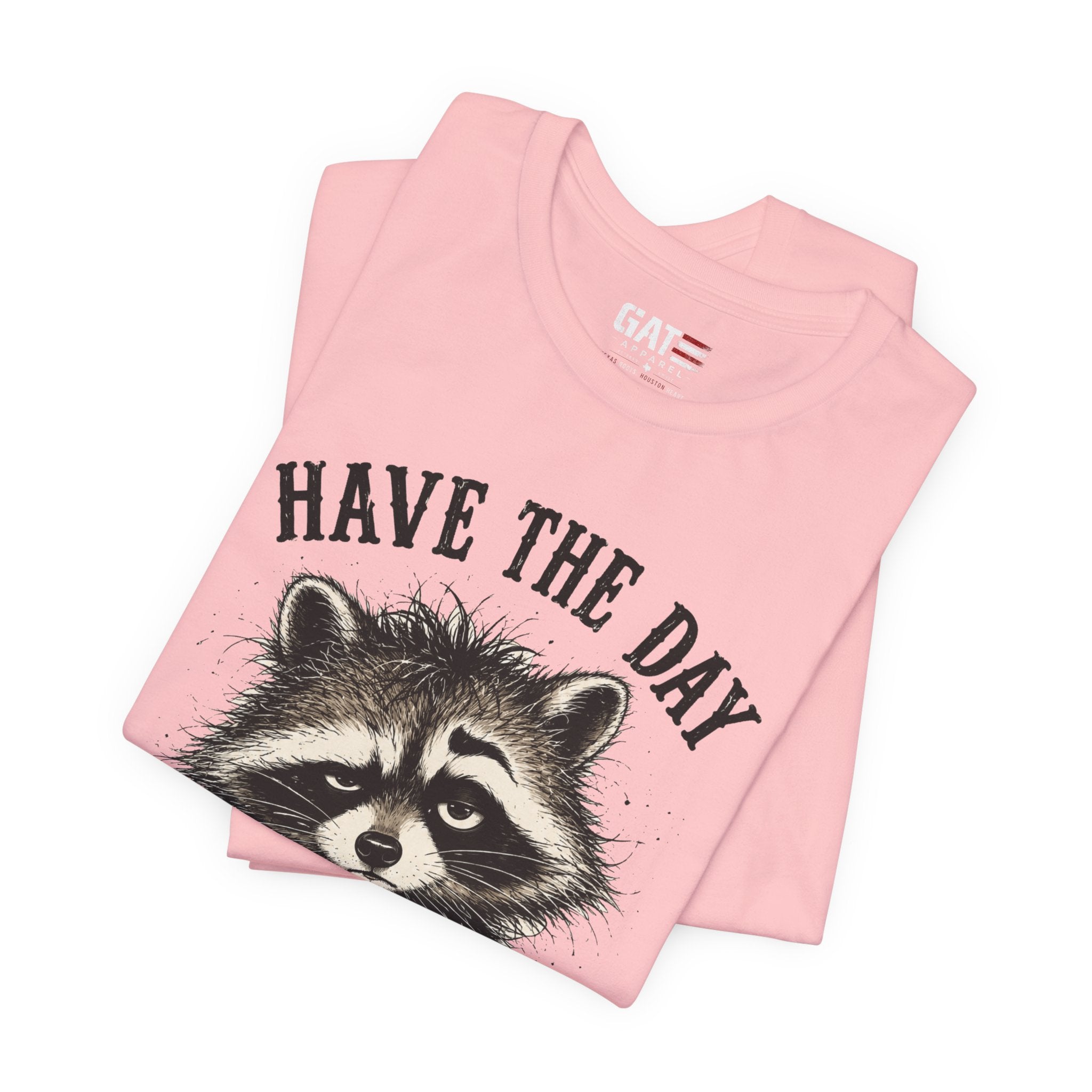 Have the Day You Deserve Raccoon Shirt, Funny Sarcastic Graphic Tee, Trash Panda Coffee Shirt, Introvert Gift, Unisex Humor Tee