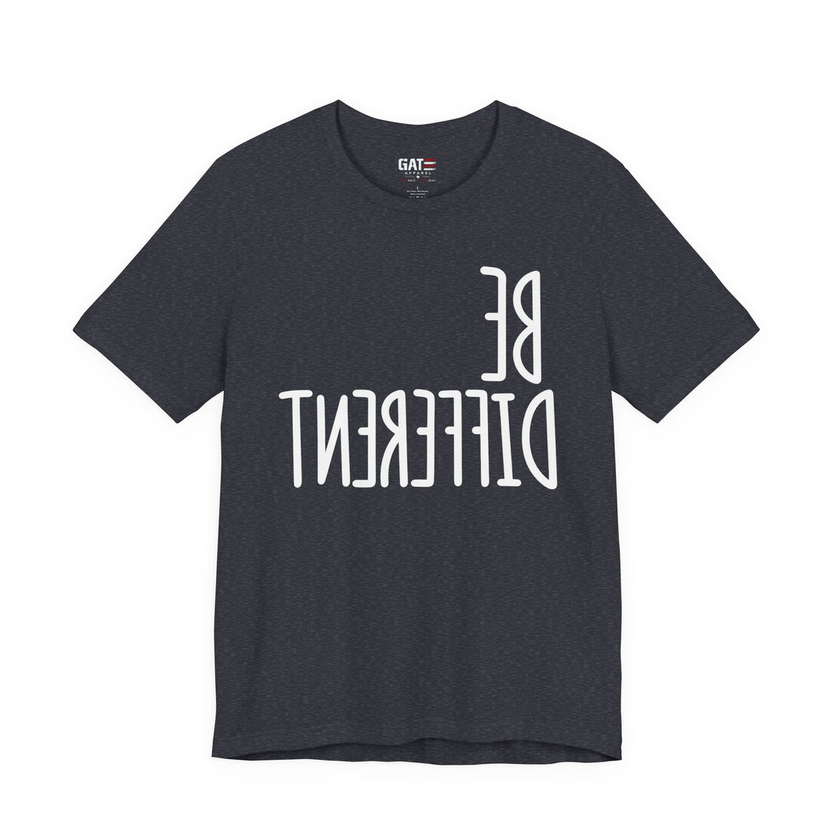 Be Different Upside Down Lettering Graphic T-Shirt - product image 10