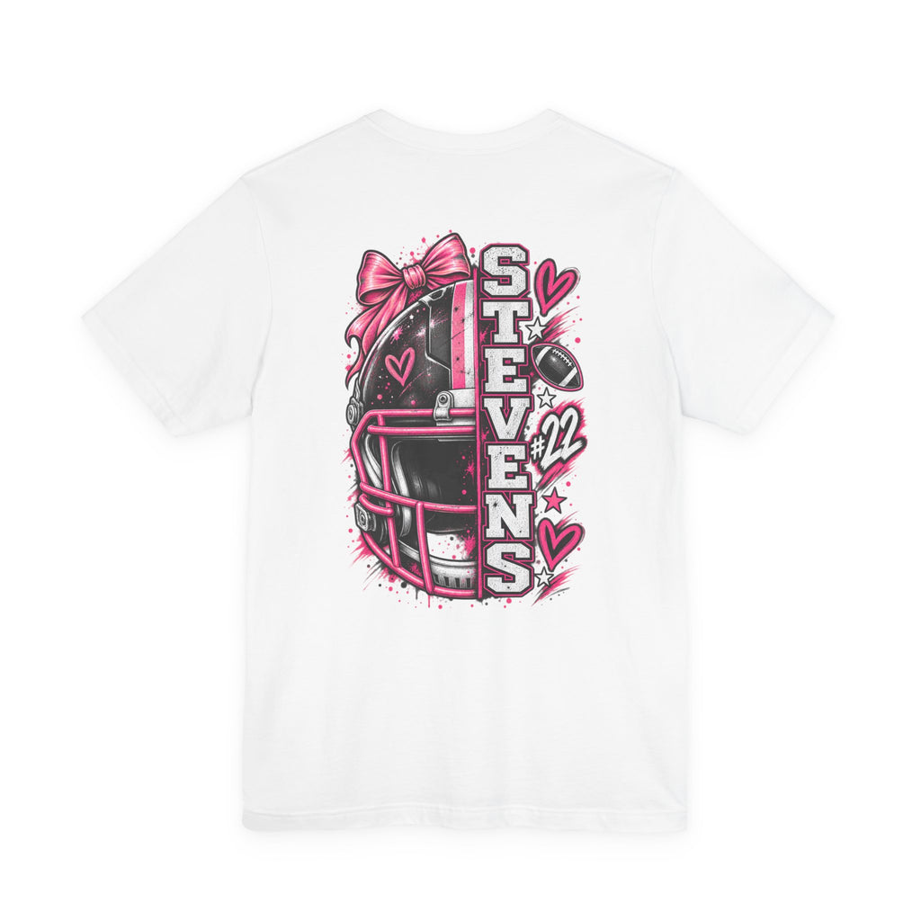Football Mom Personalized Shirt Custom Player Name Number Helmet Game Day Tee