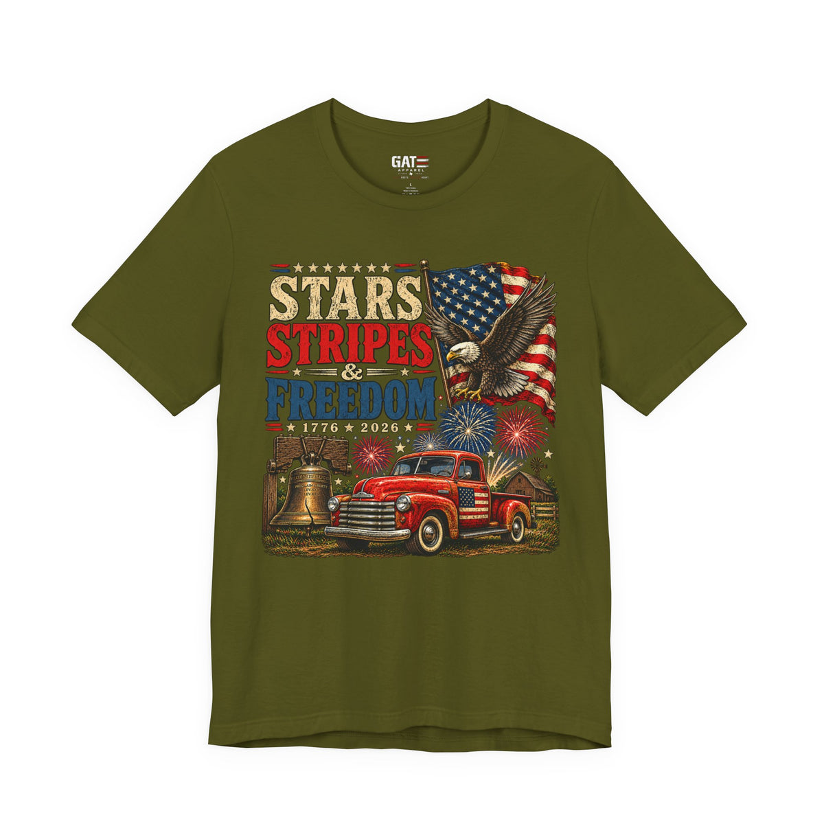 Stars Stripes & Freedom Shirt | Patriotic American Tee