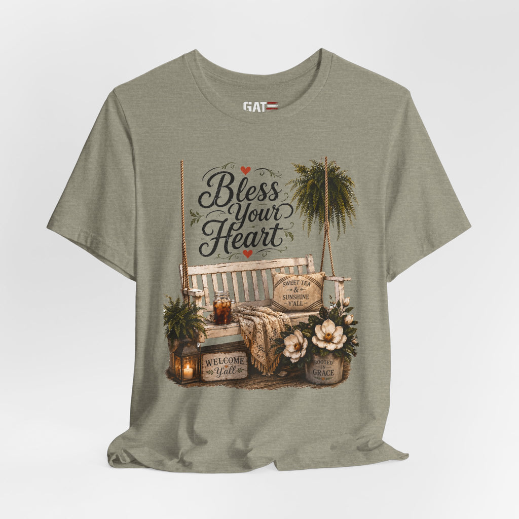 Funny Southern Shirt, Bless Your Heart Tee, Southern Humor Graphic Tee, Magnolia Floral Shirt, Country Girl Gift, Farmhouse Style Tee