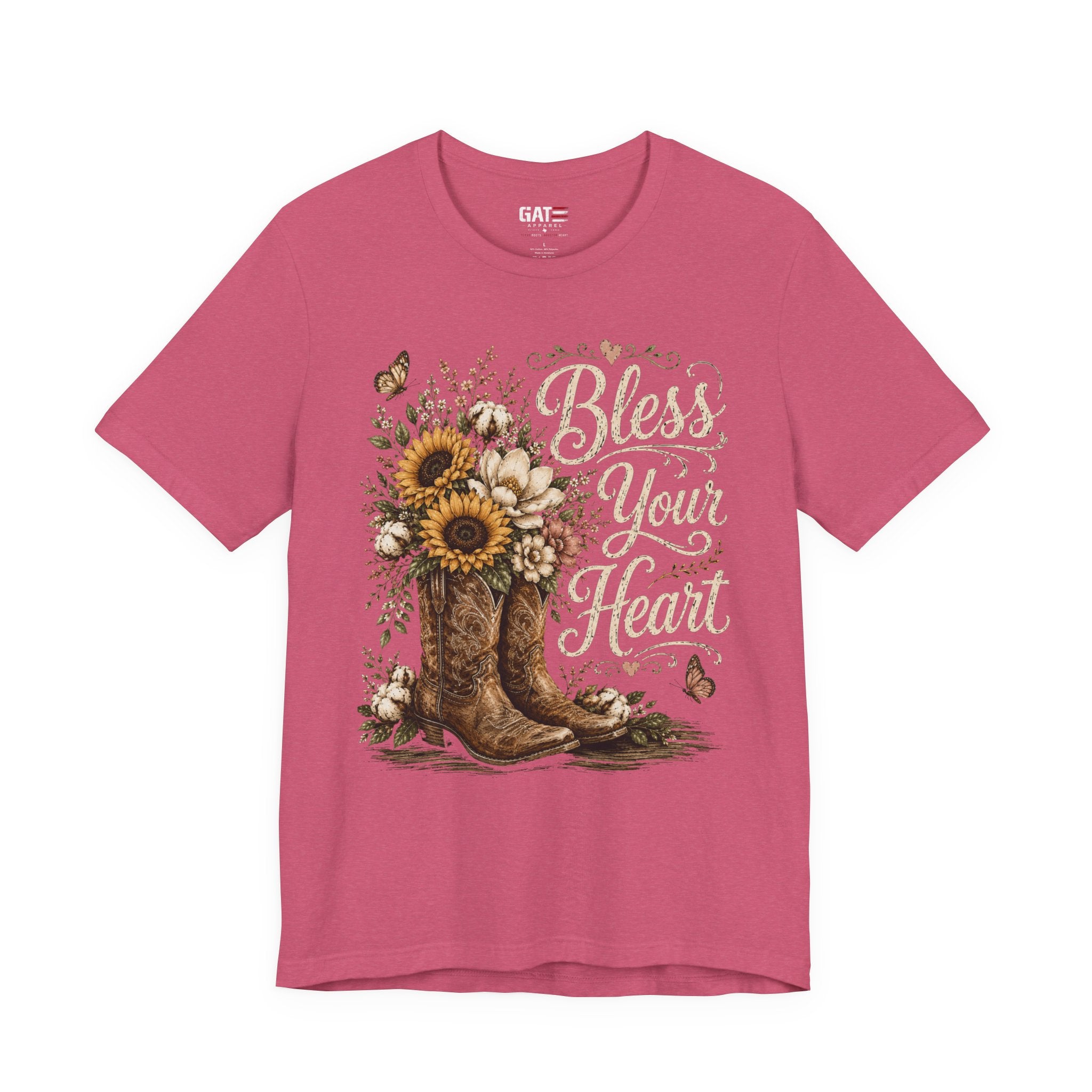 Funny Southern Shirt, Bless Your Heart Tee, Southern Humor Graphic Tee, Magnolia Floral Shirt, Country Girl Gift, Farmhouse Style Tee