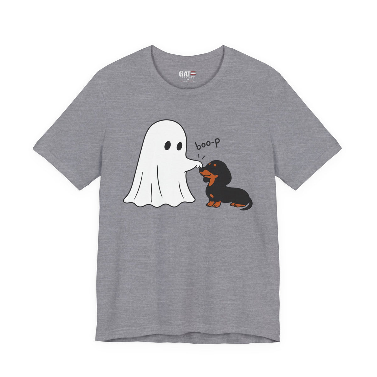 Halloween Ghost & Dachshund — "boo-p" Cute Dog Halloween T-Shirt