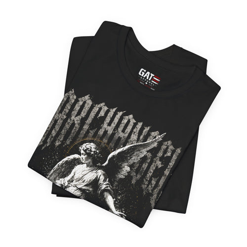 Archangel Graphic Tee — Strength, Mercy & Justice Angel T-Shirt