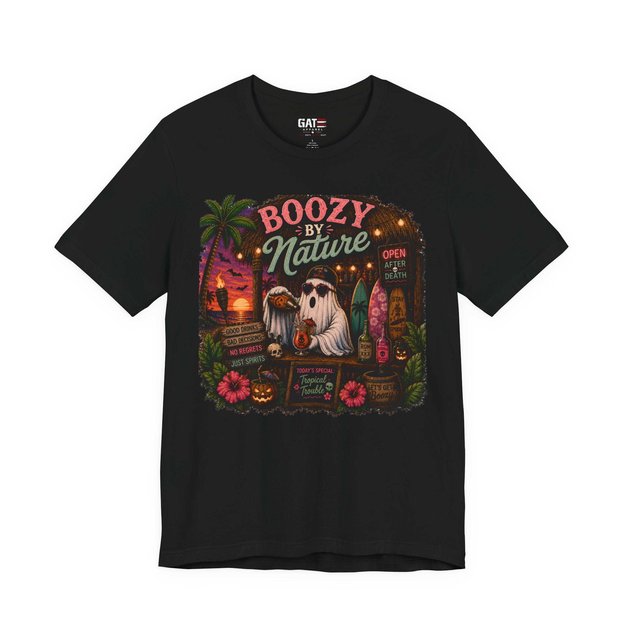 Summerween Shirt, Spooky Beach Shirt, Ghost Beach Tee, Halloween Beach Shirt, Coastal Halloween Tee, Tropical Ghost Shirt