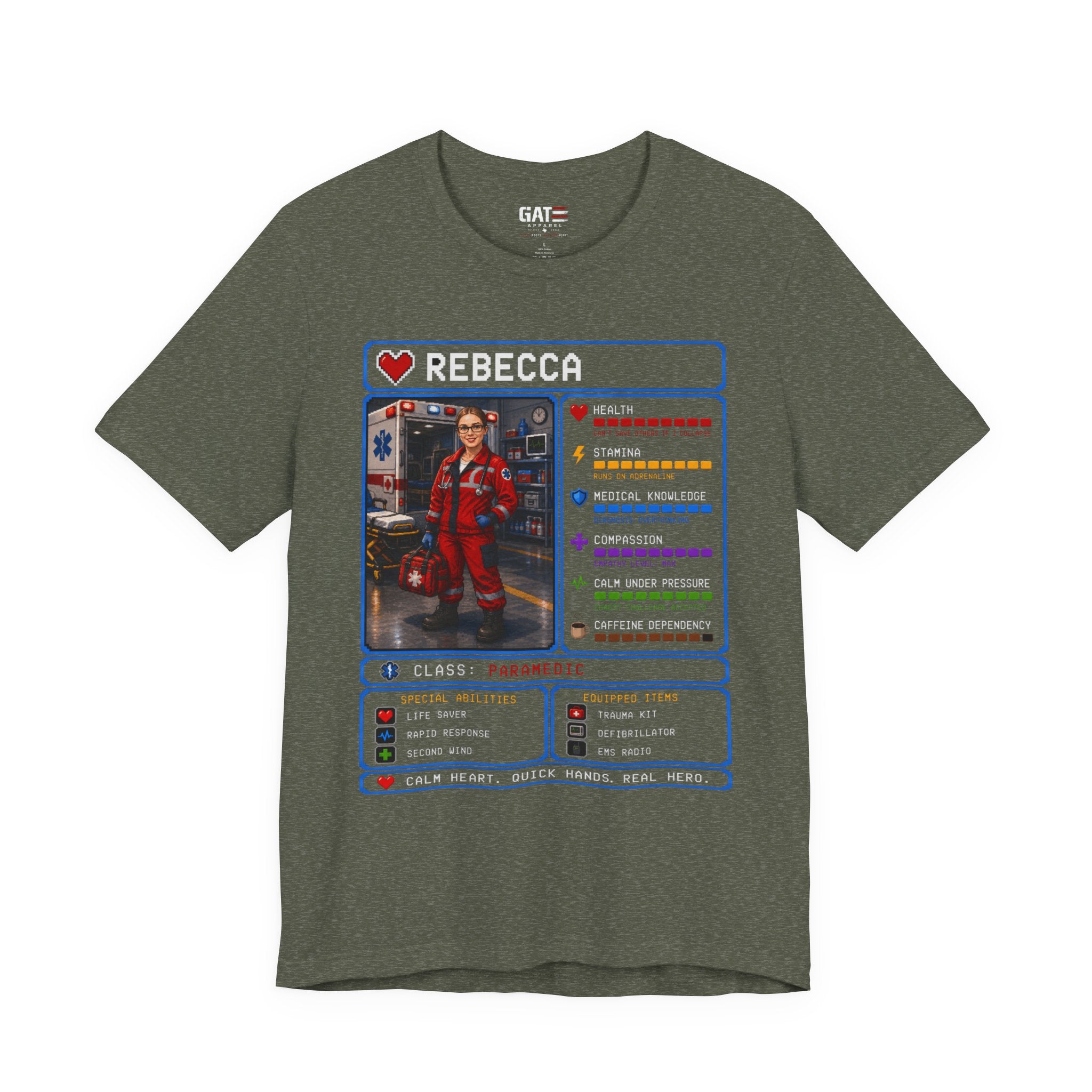 Custom Paramedic RPG Character Shirt | Personalized EMT Gift