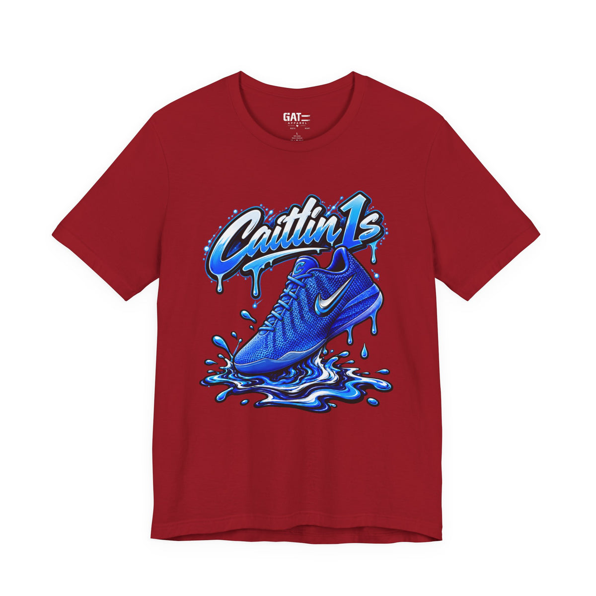 Caitlin Clark Caitlin 1s Racer Blue Drip Sneaker Shirt