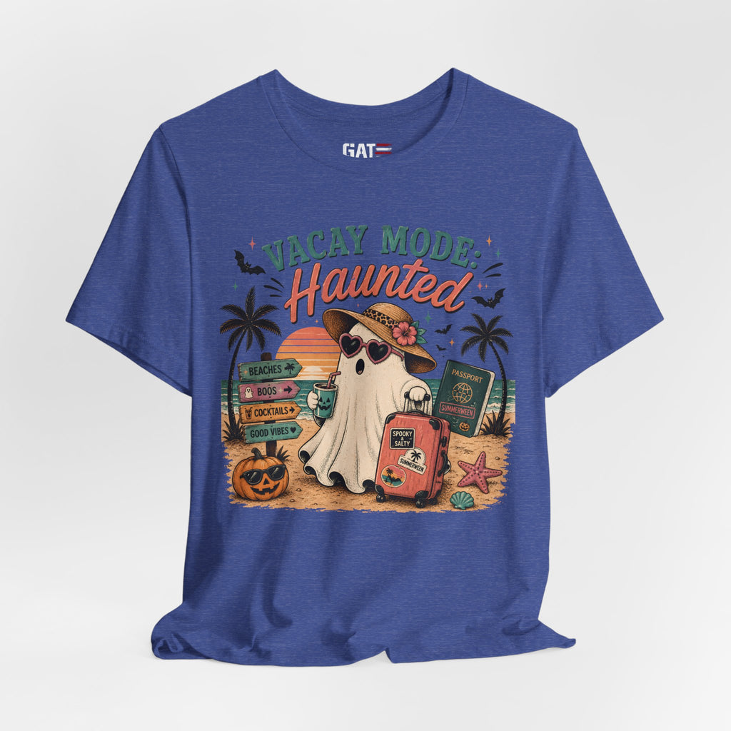 Summerween Shirt, Spooky Beach Shirt, Ghost Beach Tee, Halloween Beach Shirt, Coastal Halloween Tee, Tropical Ghost Shirt