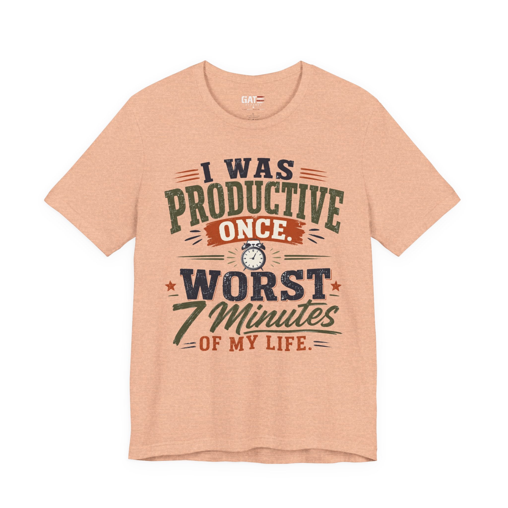 I Was Productive Once Tee — Funny Graphic Short Sleeve T-Shirt