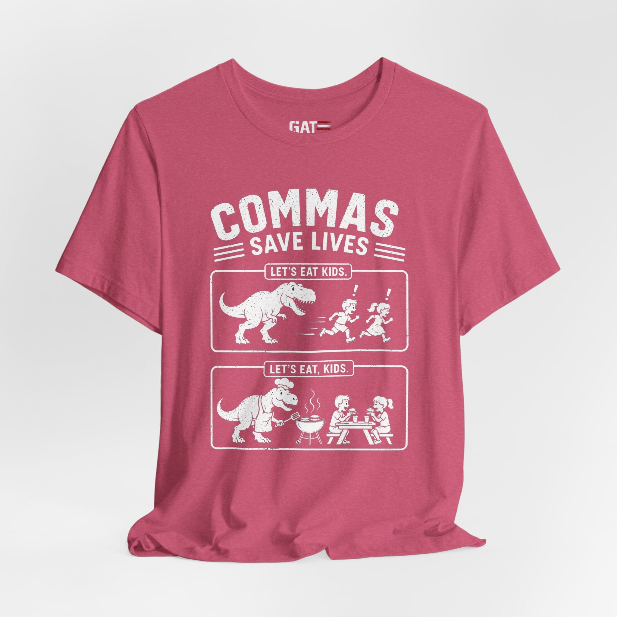 Funny Grammar Shirt, Commas Save Lives Shirt, Let's Eat Kids Tee, English Teacher Shirt, Punctuation Shirt, ELA Teacher Gift, Back to School