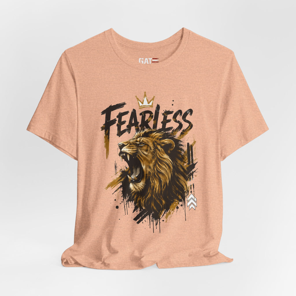 Fearless Lion Tee — Inspirational Graphic T-Shirt