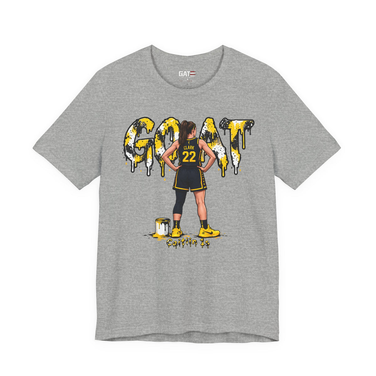 Caitlin Clark Caitlin 1s GOAT Yellow Sneaker Shirt