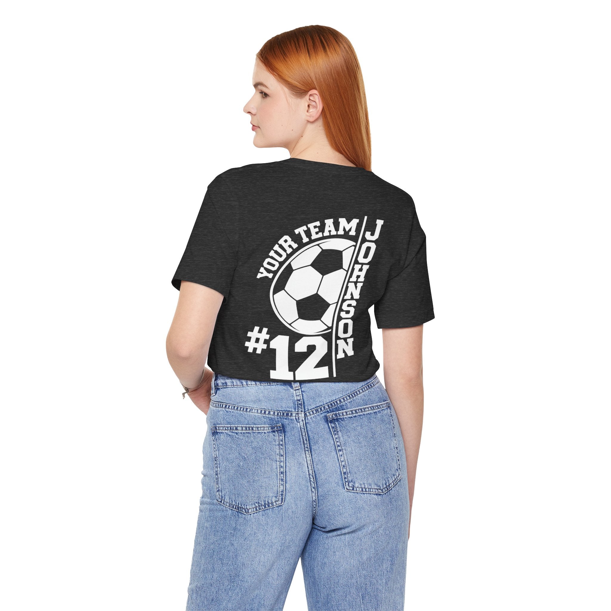 Soccer Mom Tee — Personalized Back Number & Name Soccer Shirt