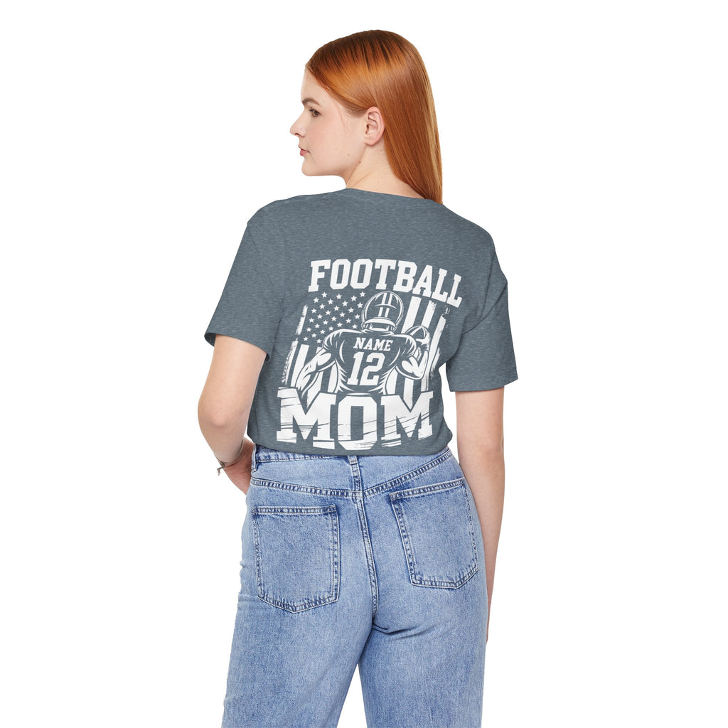 Football Mom Personalized Shirt Custom Player Name Number Game Day Tee