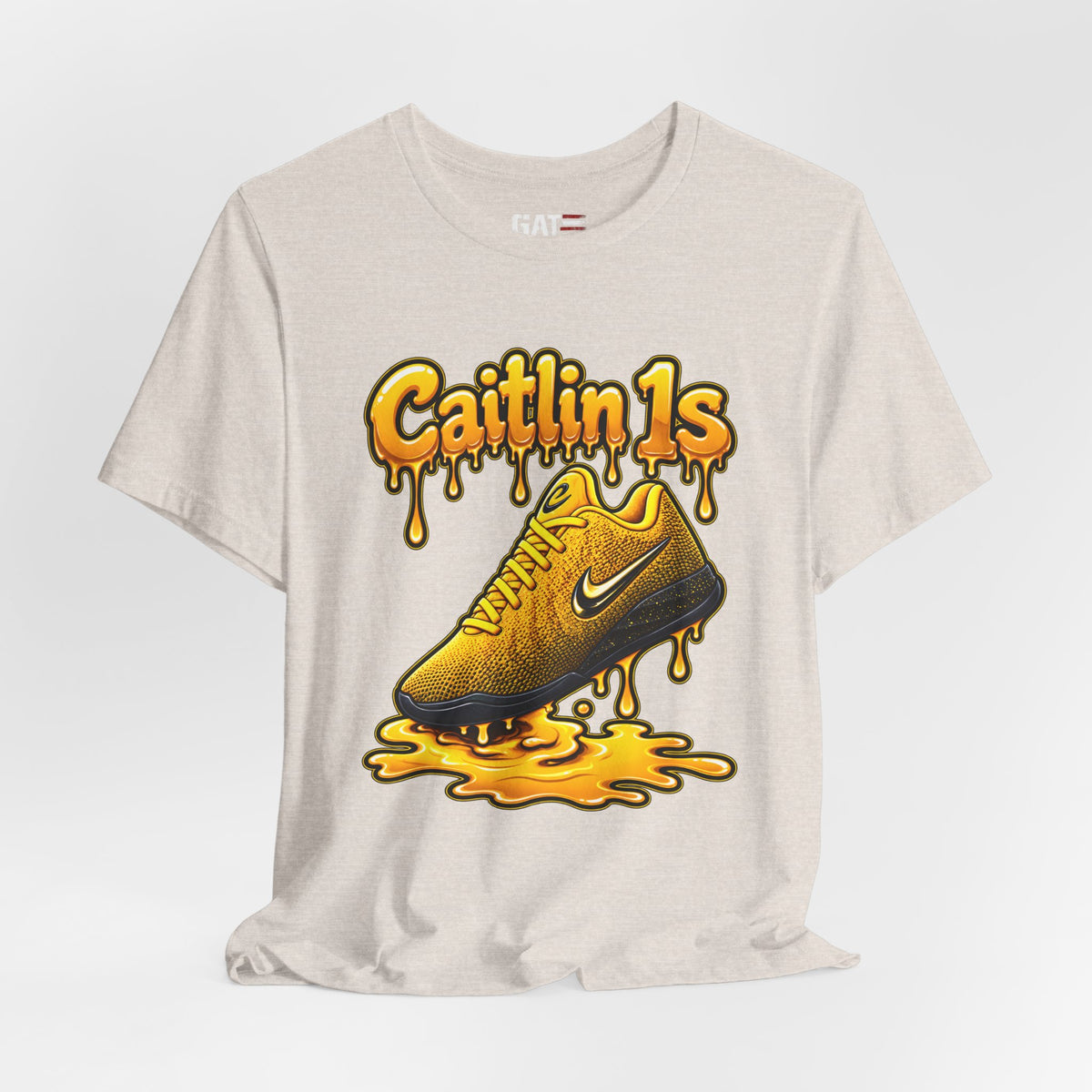 Caitlin Clark Caitlin 1s Iowa Yellow Paint Sneaker Shirt