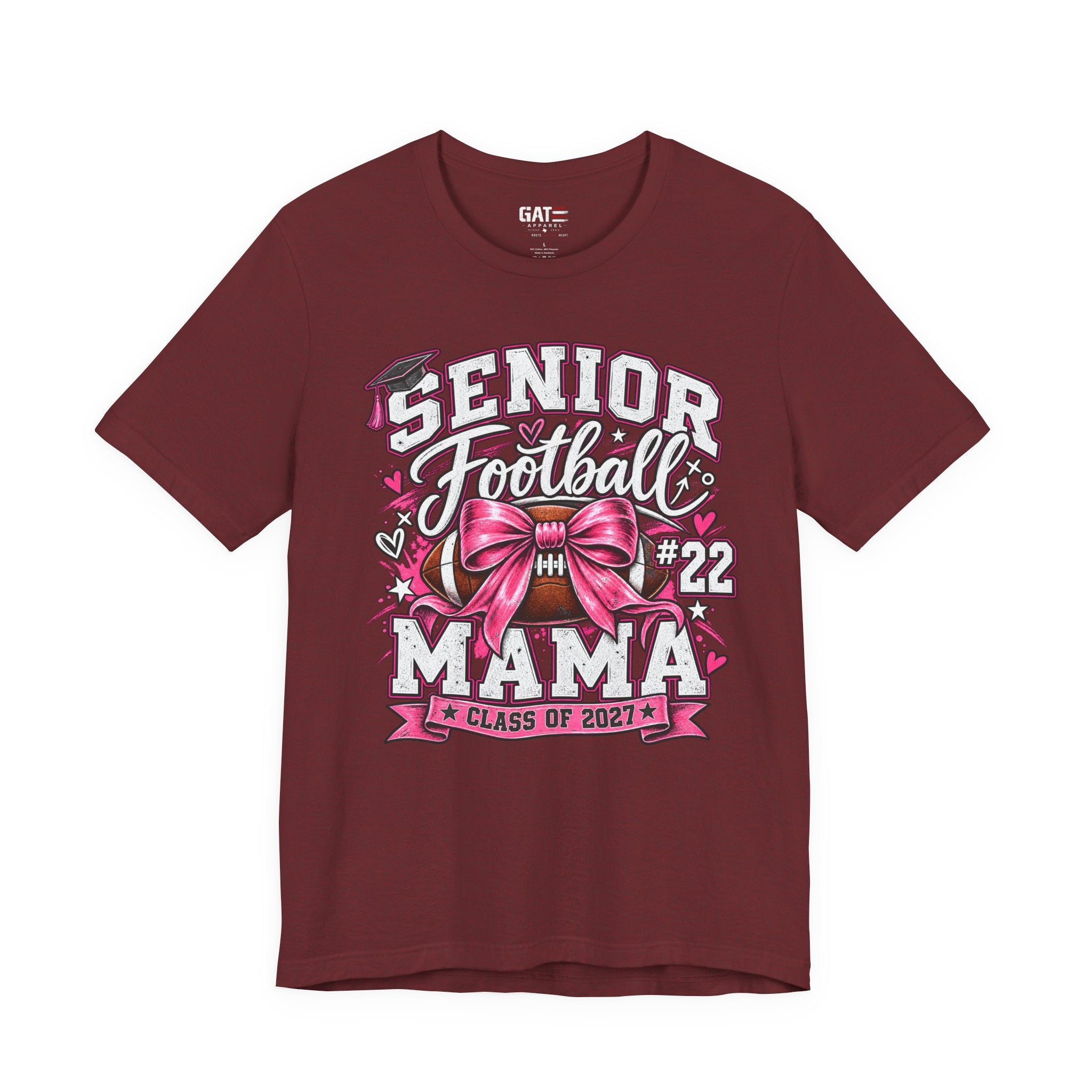 Football Mom Personalized Shirt Custom Player Name Number Helmet Game Day Tee