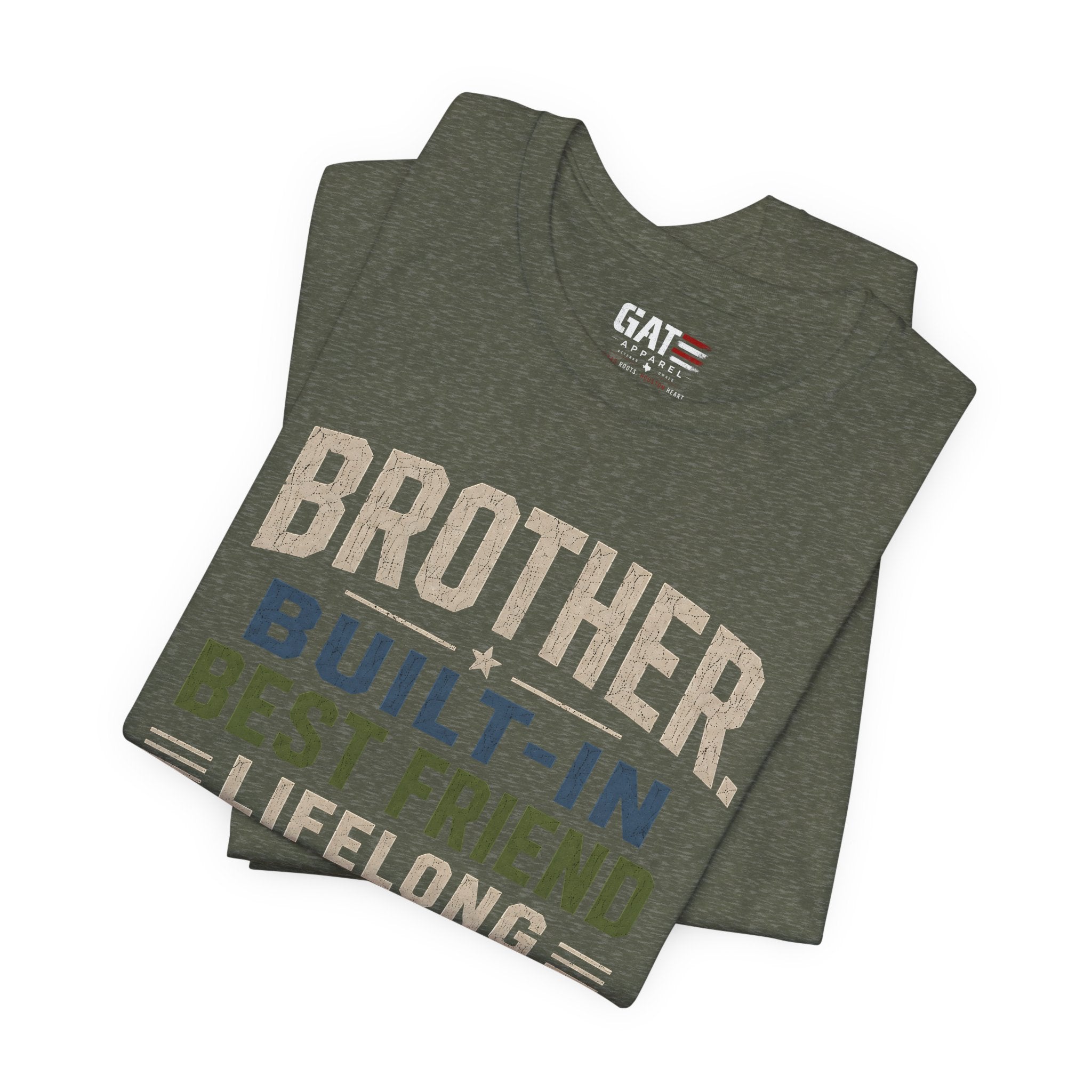 Brother Built In Best Friend Lifelong Partner In Crime Shirt, Funny Brother Gift, Sibling Tee, Brother Birthday Gift Tee