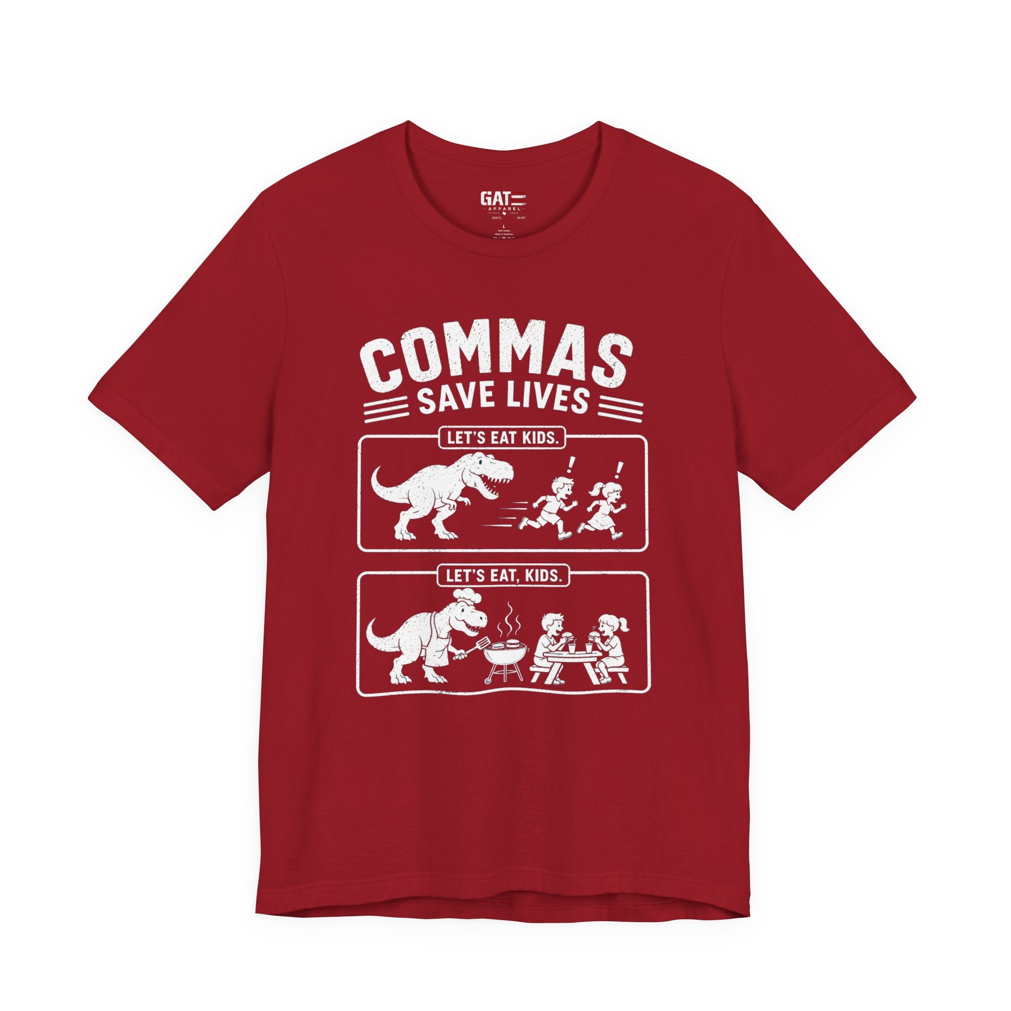 Funny Grammar Shirt, Commas Save Lives Shirt, Let's Eat Kids Tee, English Teacher Shirt, Punctuation Shirt, ELA Teacher Gift, Back to School