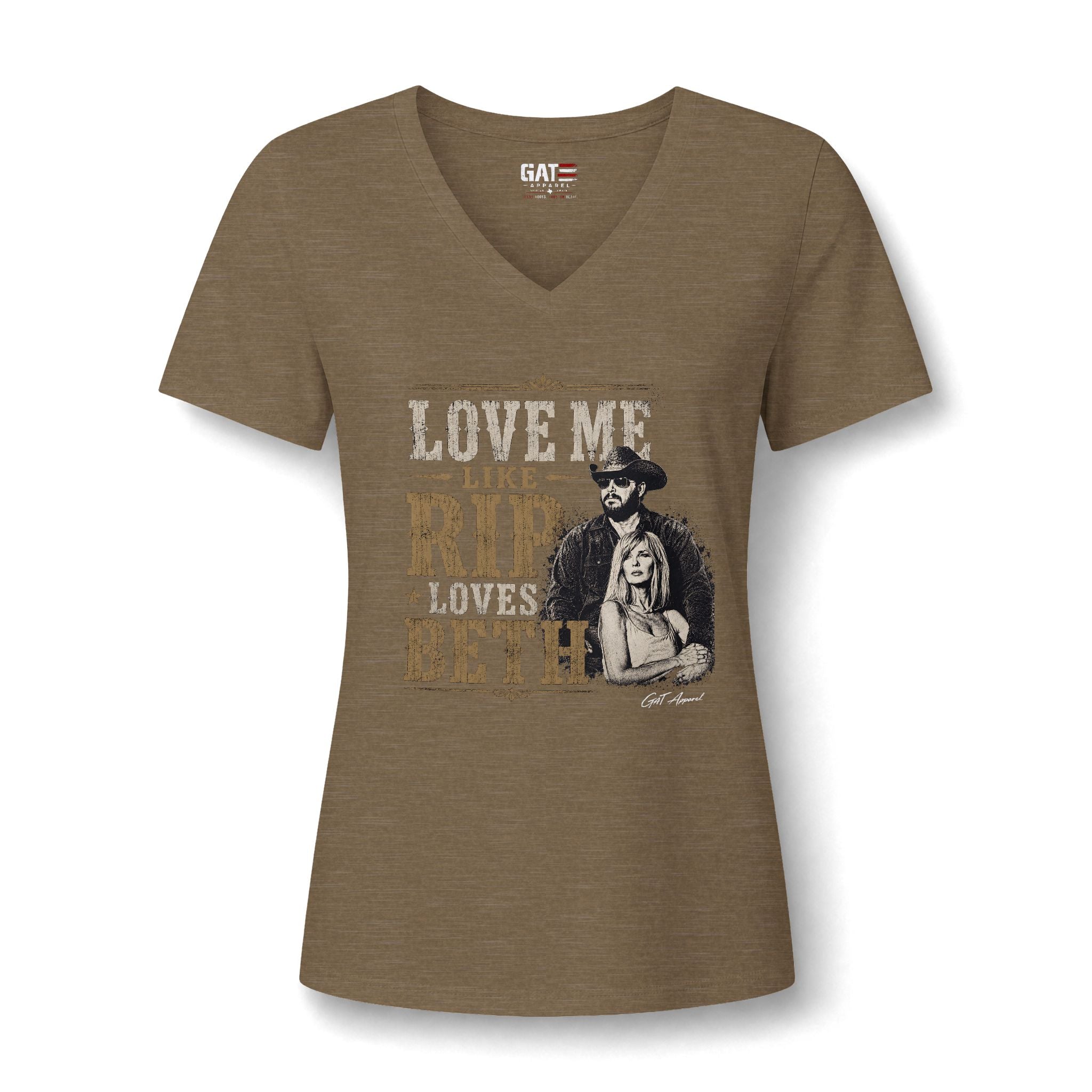 Love Me Like Rip Loves Beth V-Neck Tee