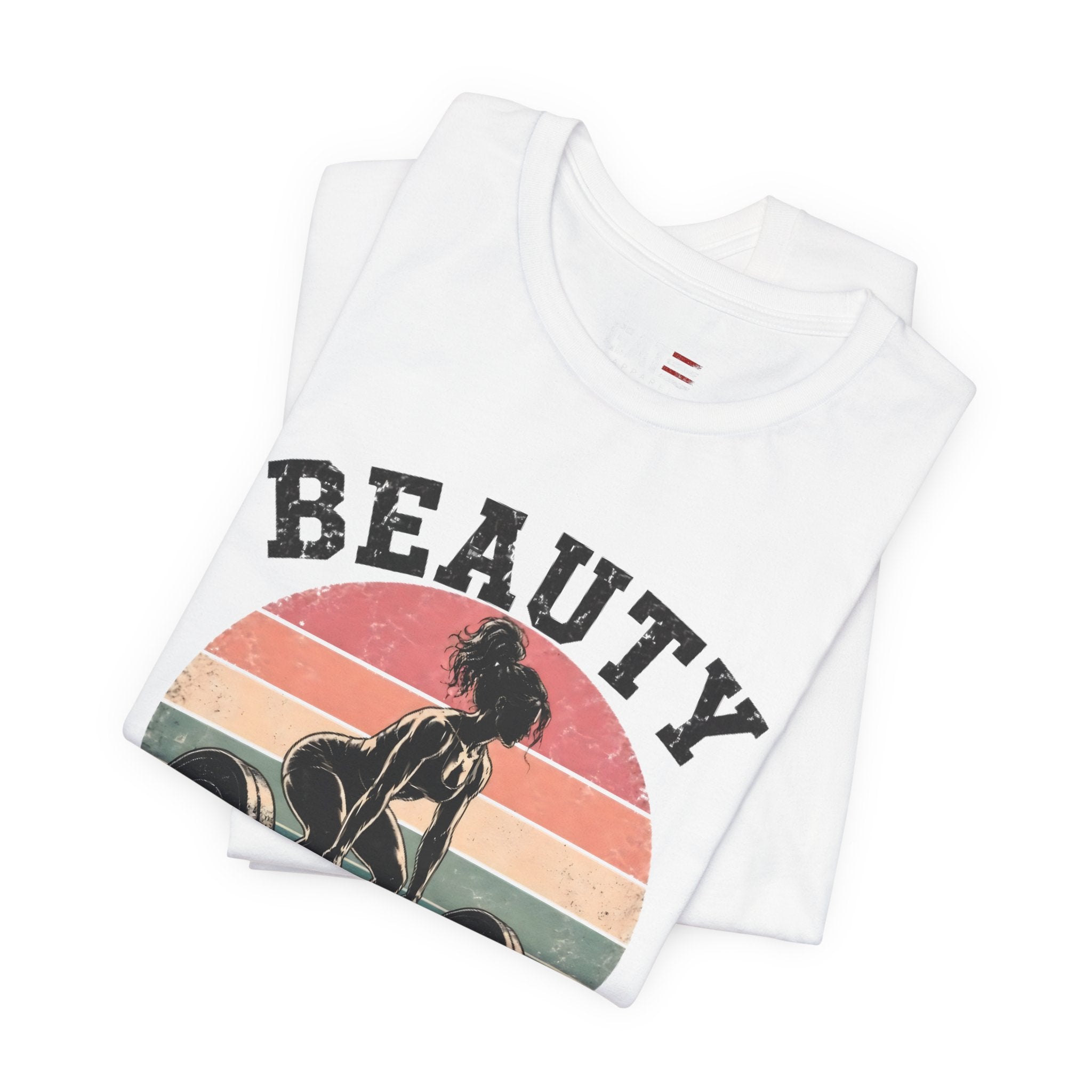Beauty But Still A Beast Shirt, Retro Gym Shirt for Women, Weightlifting Tee, Fitness Gift, Cute Workout Shirt