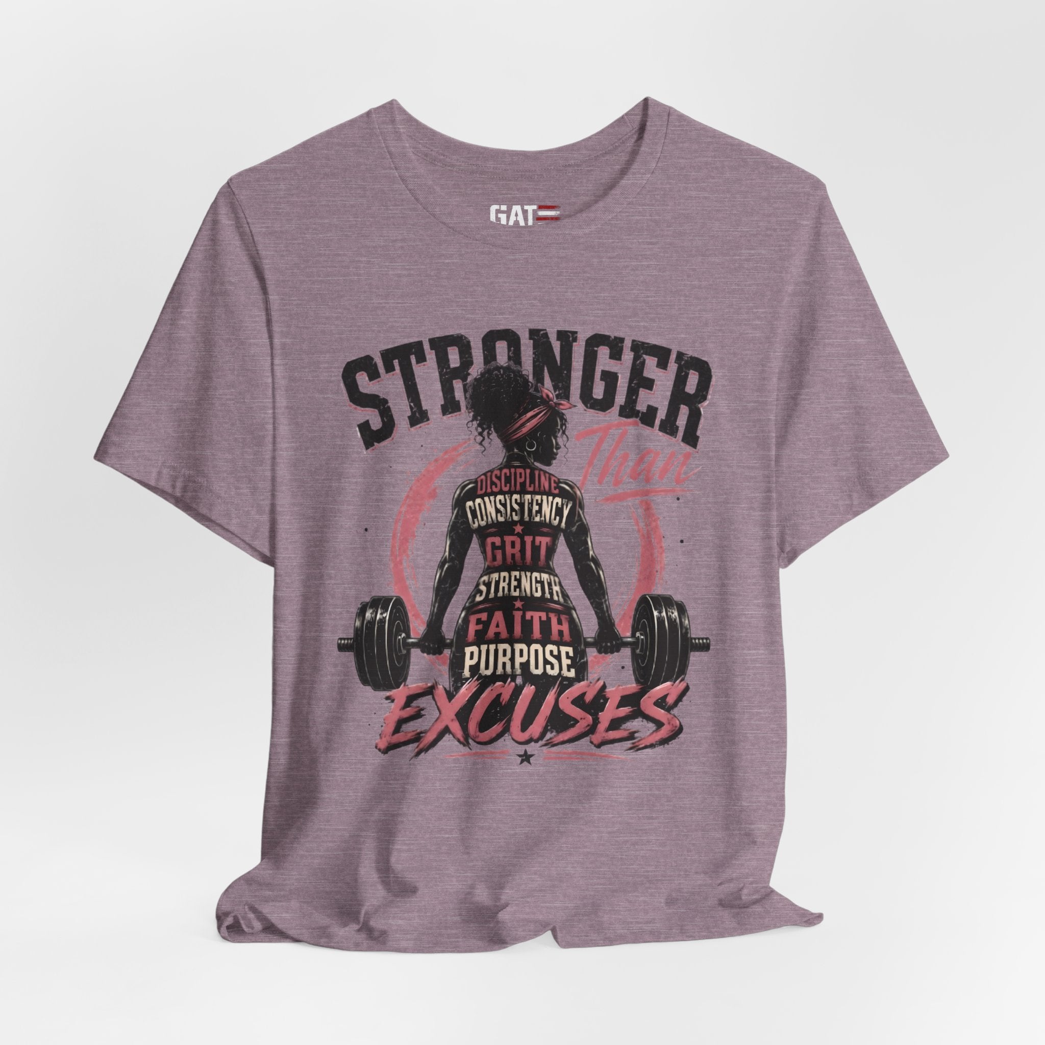 Stronger Than Excuses Shirt, Women's Gym Shirt, Motivational Workout Tee, Weightlifting Shirt, Fitness Gift for Her