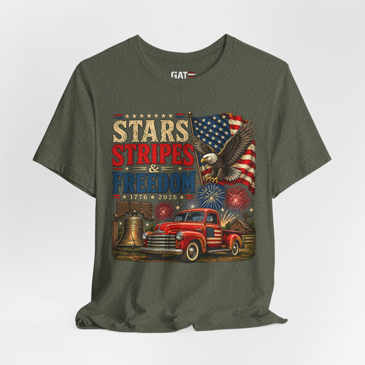 Stars Stripes & Freedom Shirt | Patriotic American Tee