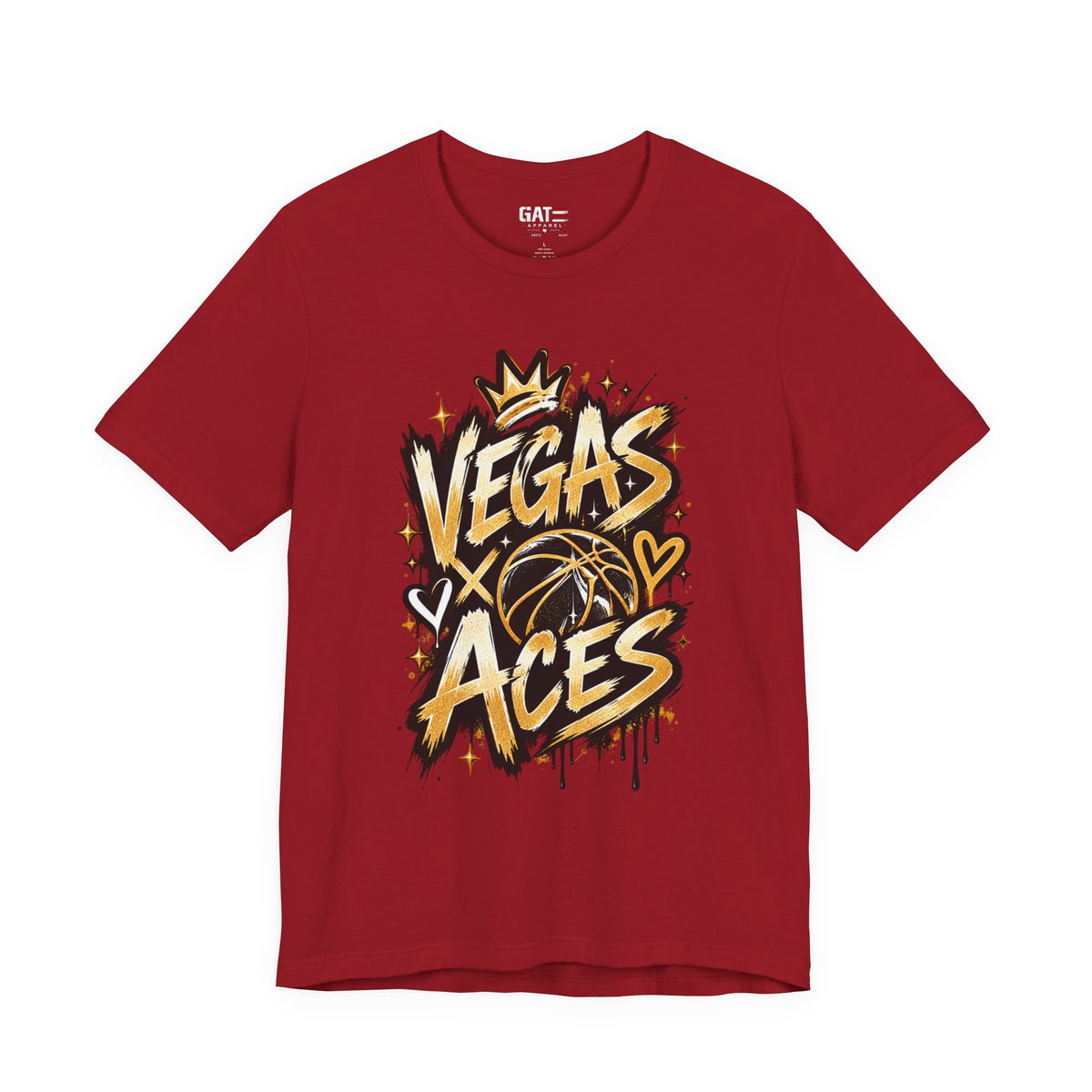 Las Vegas Aces Basketball Shirt – Retro Graffiti WNBA Tee product mockup 12