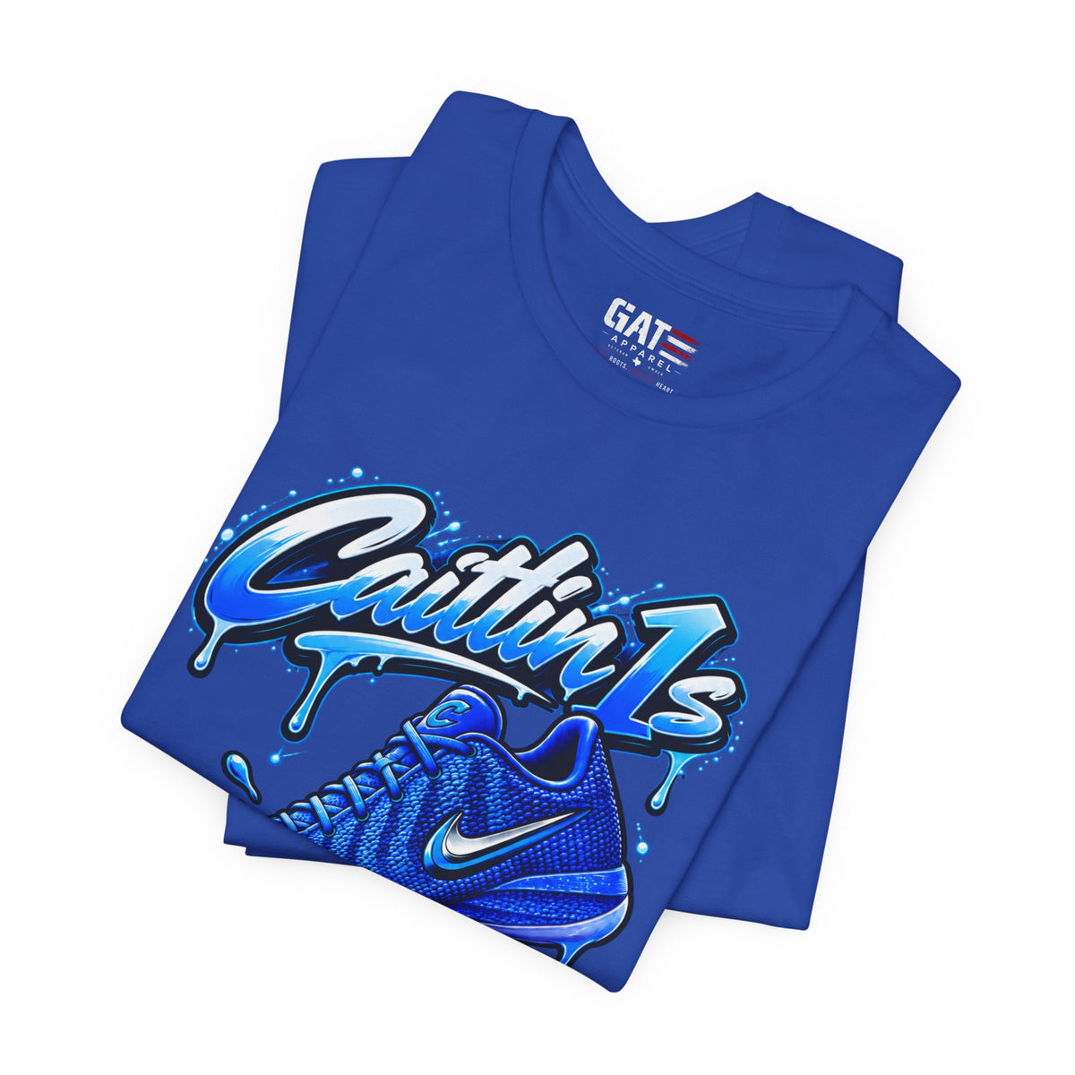 Caitlin Clark Caitlin 1s Racer Blue Drip Sneaker Shirt