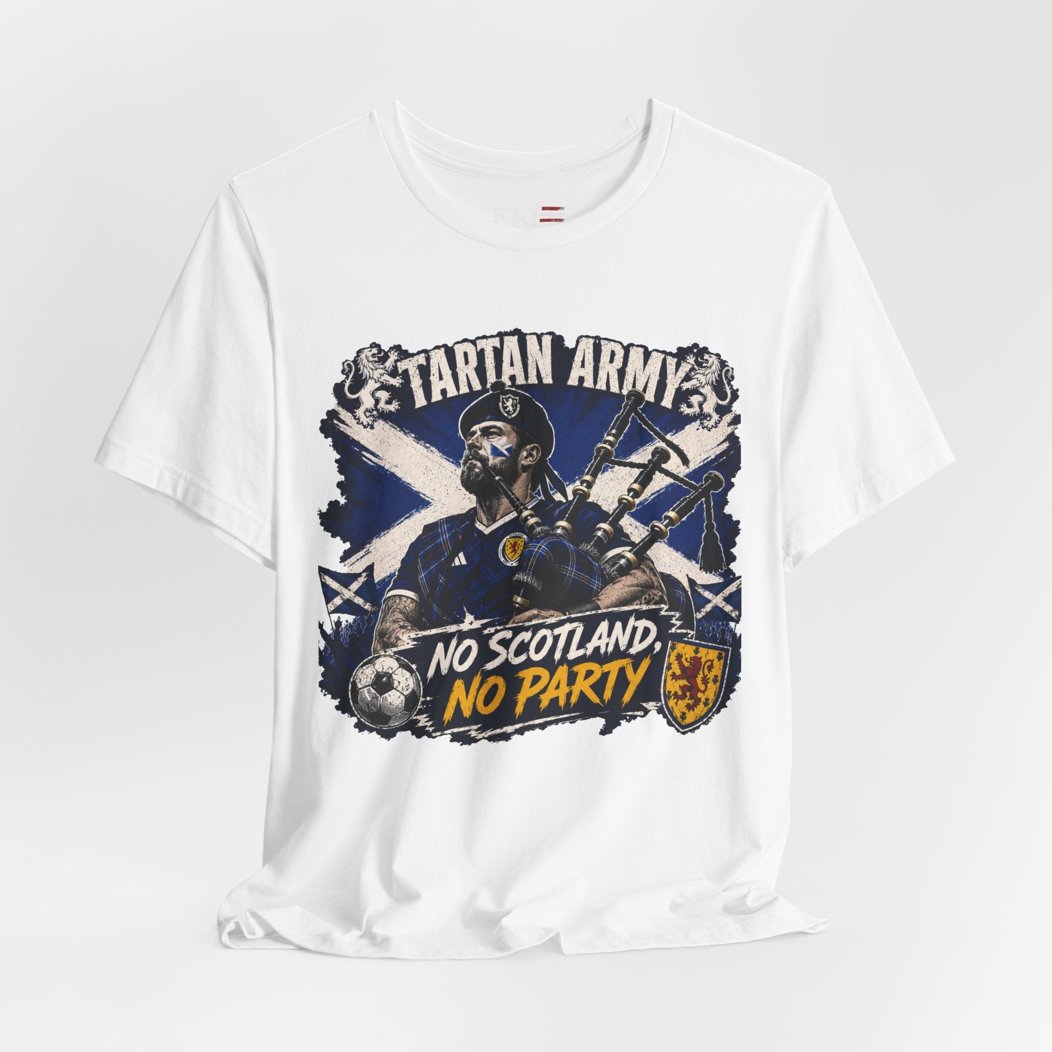Scotland World Cup Soccer Shirt, Tartan Army Fan Tee, No Scotland No Party Shirt, Scottish Football Supporter Gift