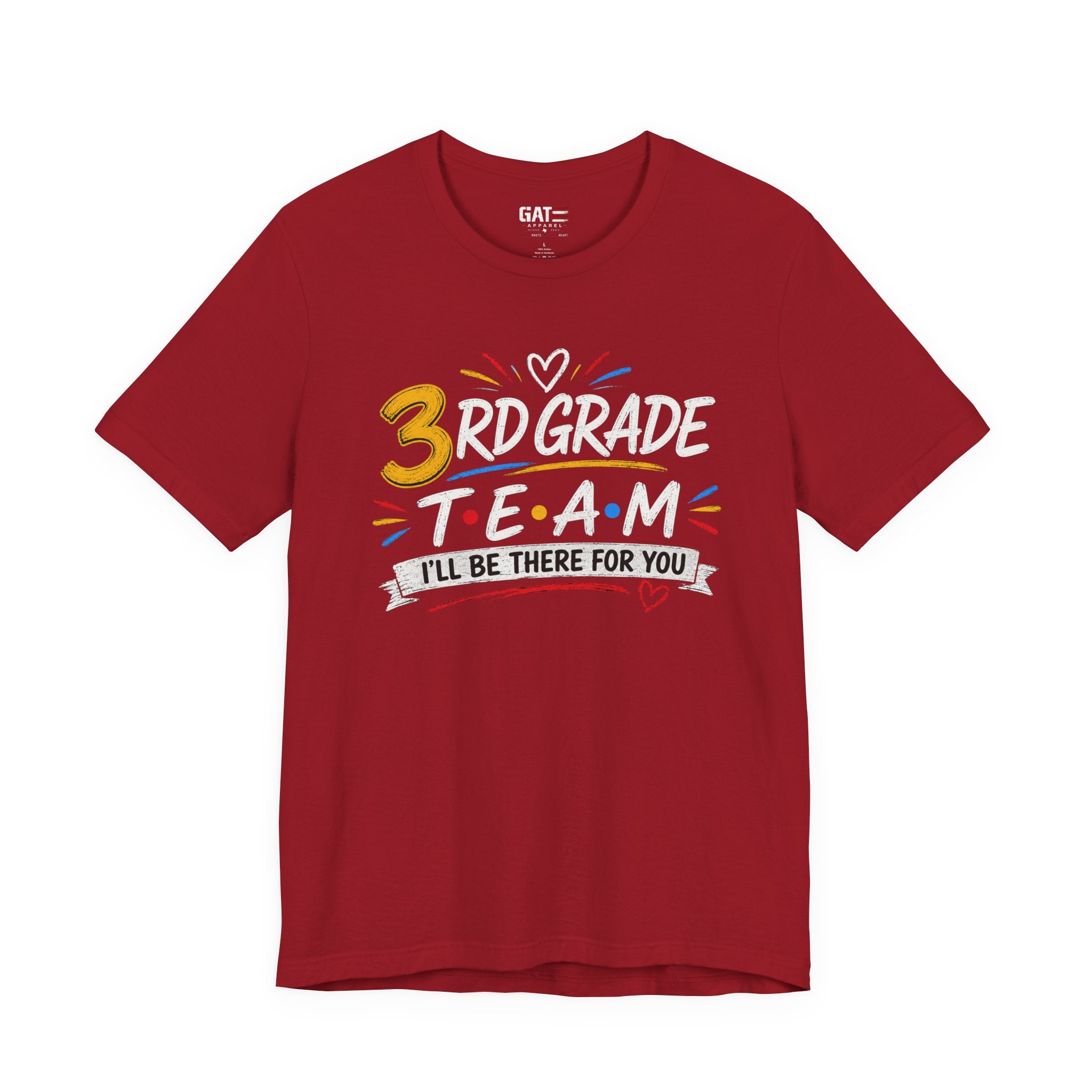 3rd Grade Team Tee, Teacher Squad Shirt, Color Dot Inspired Teacher Shirt, Grade Level Team Gift, School Staff Apparel, Friends Theme