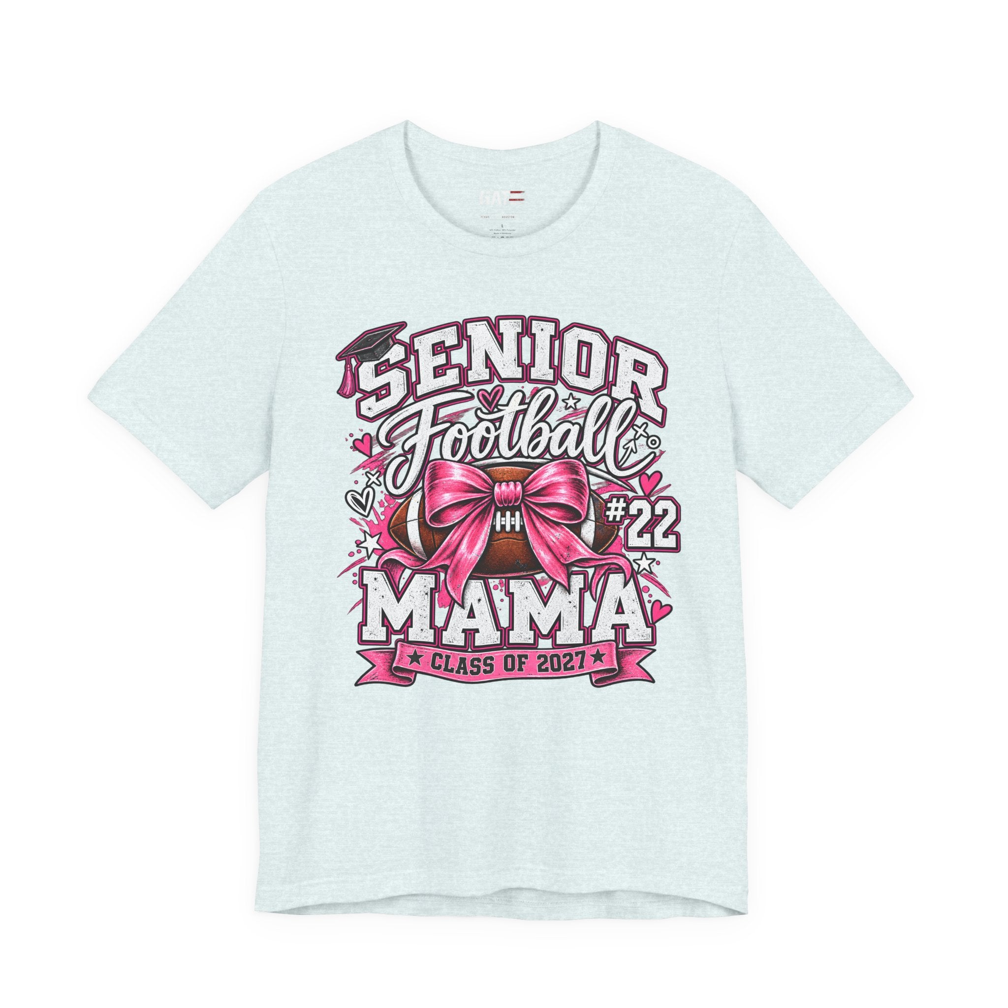 Football Mom Personalized Shirt Custom Player Name Number Helmet Game Day Tee