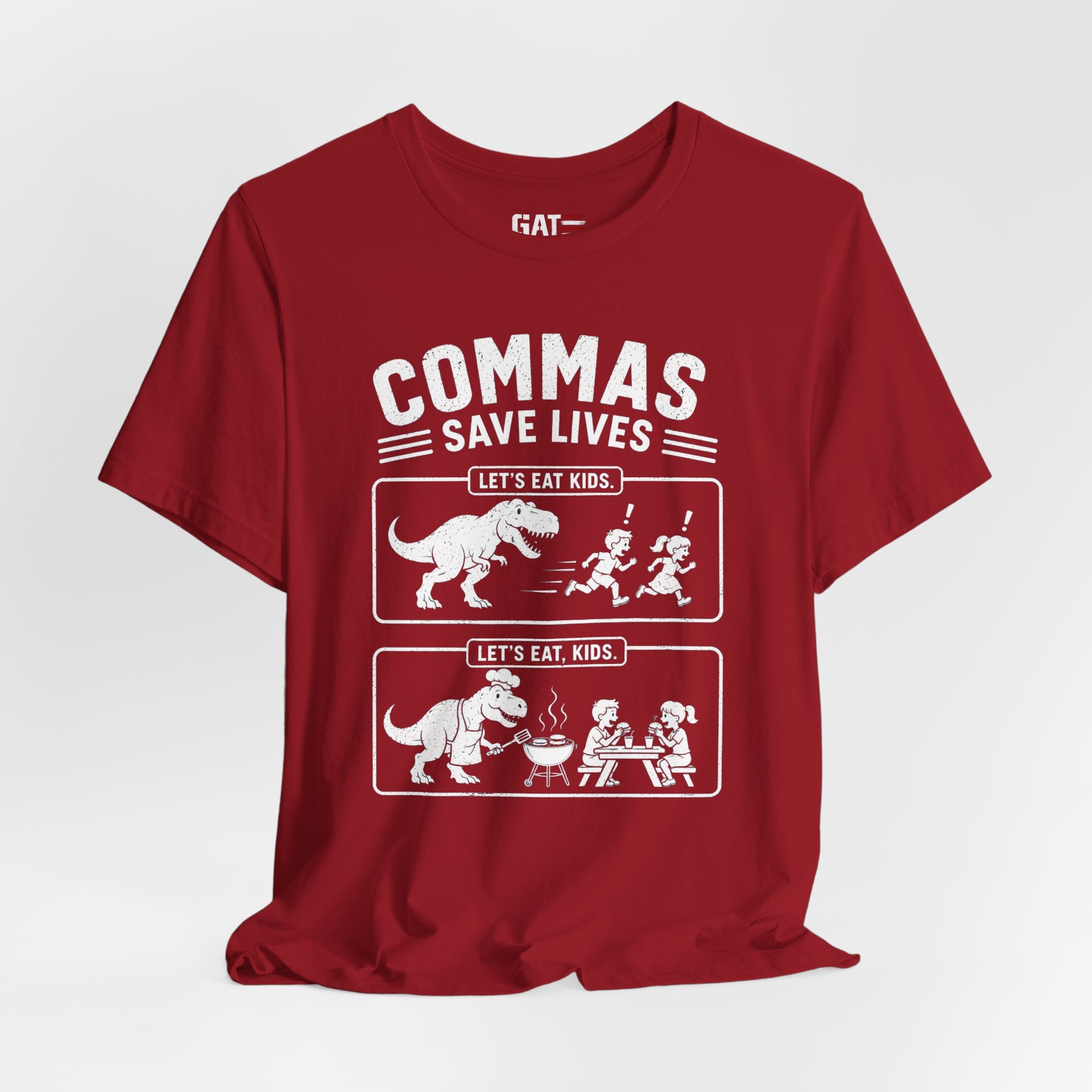 Funny Grammar Shirt, Commas Save Lives Shirt, Let's Eat Kids Tee, English Teacher Shirt, Punctuation Shirt, ELA Teacher Gift, Back to School