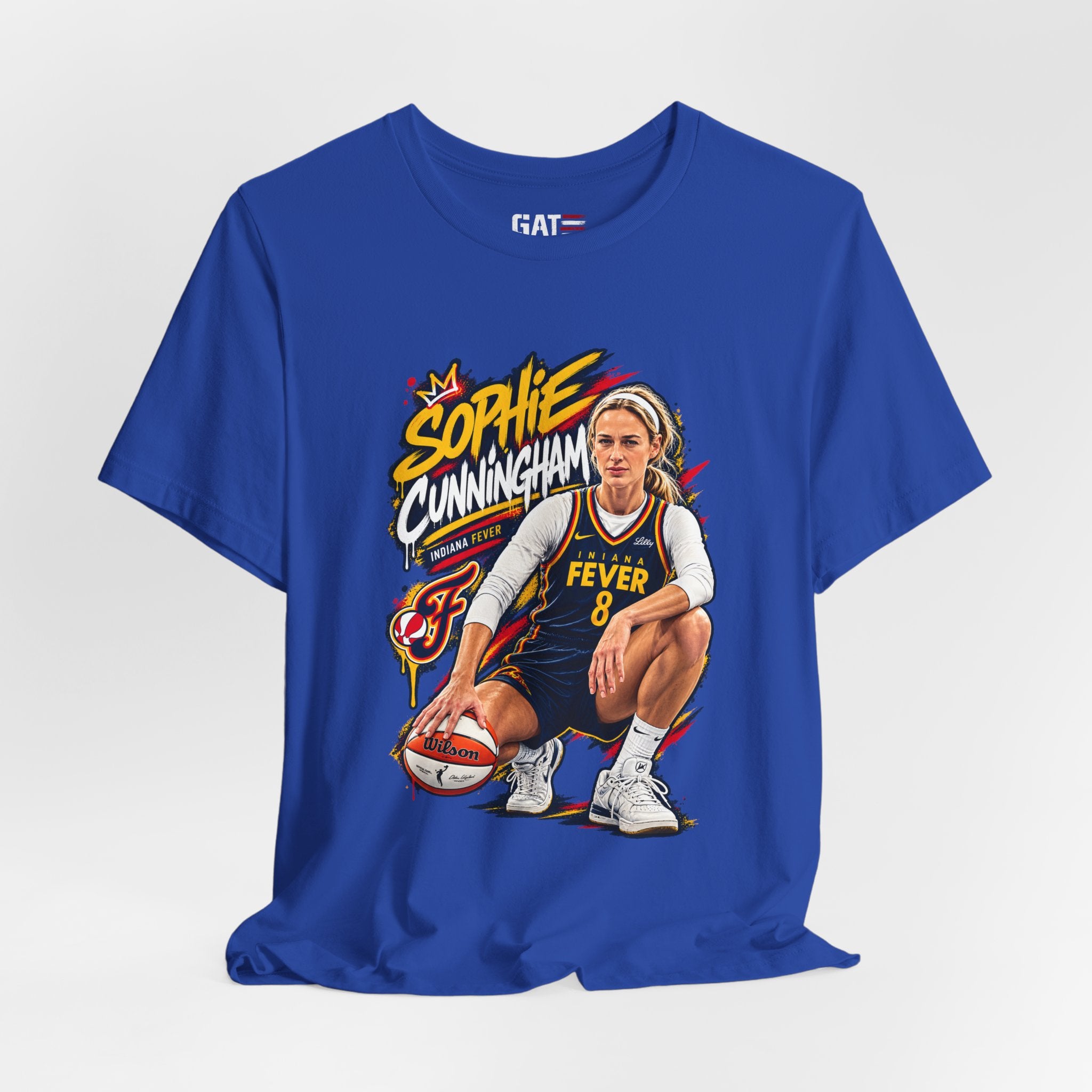 Sophie Cunningham Indiana Fever WNBA Basketball Graphic T Shirt Women's Fan Tee