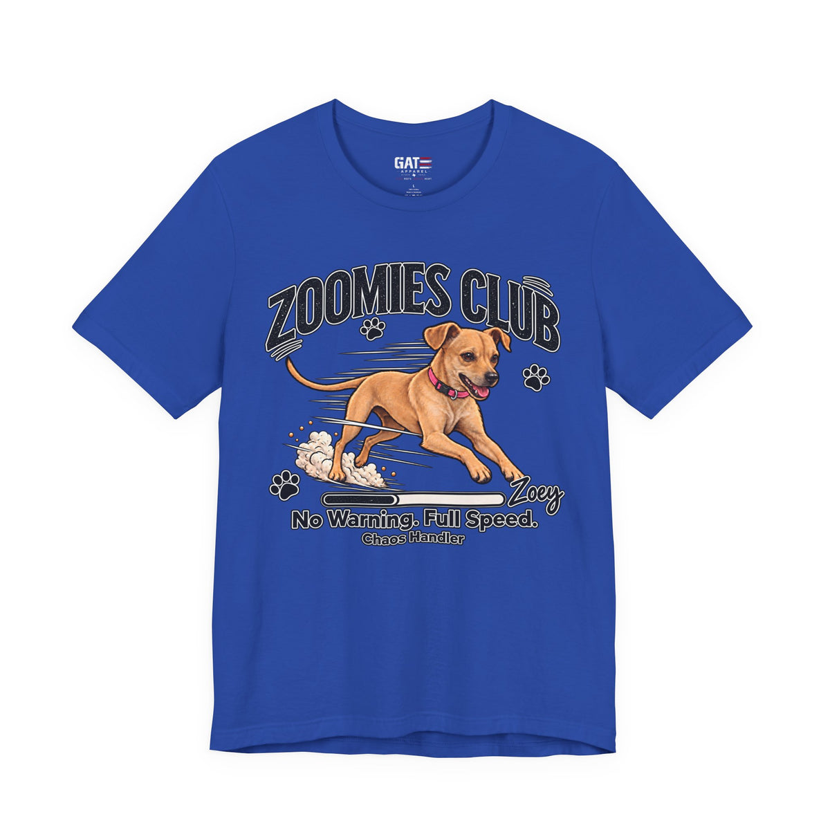 Personalized Zoomies Club Dog Shirt | Custom Pet Tee