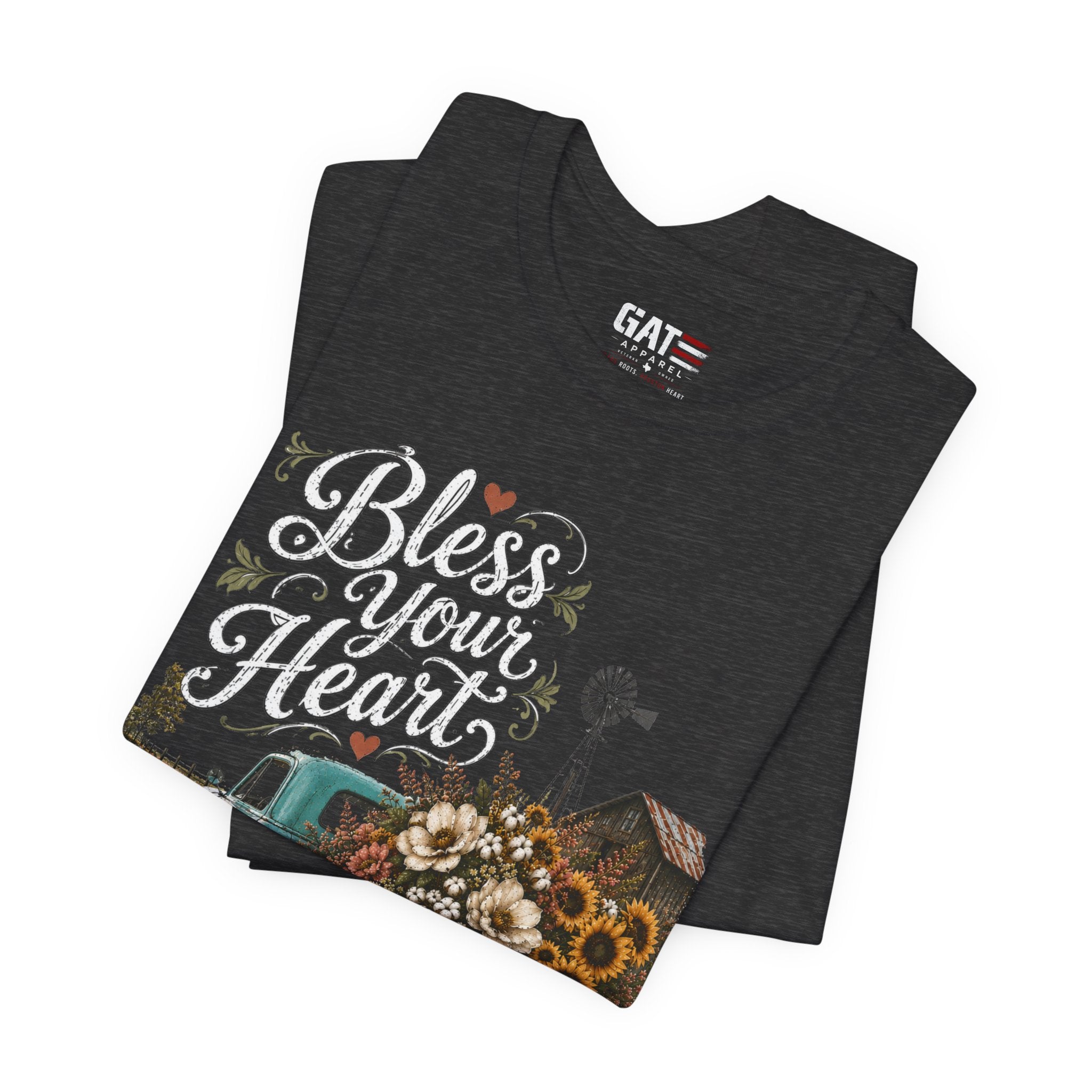 Funny Southern Shirt, Bless Your Heart Tee, Southern Humor Graphic Tee, Magnolia Floral Shirt, Country Girl Gift, Farmhouse Style Tee