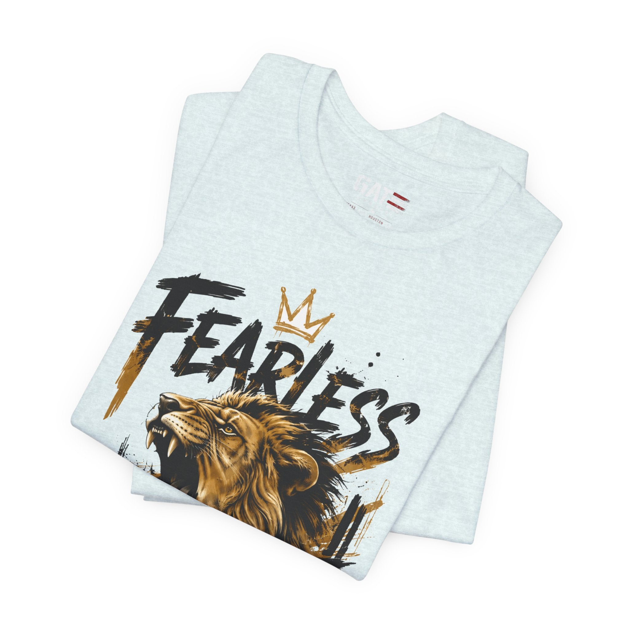 Fearless Lion Tee — Inspirational Graphic T-Shirt