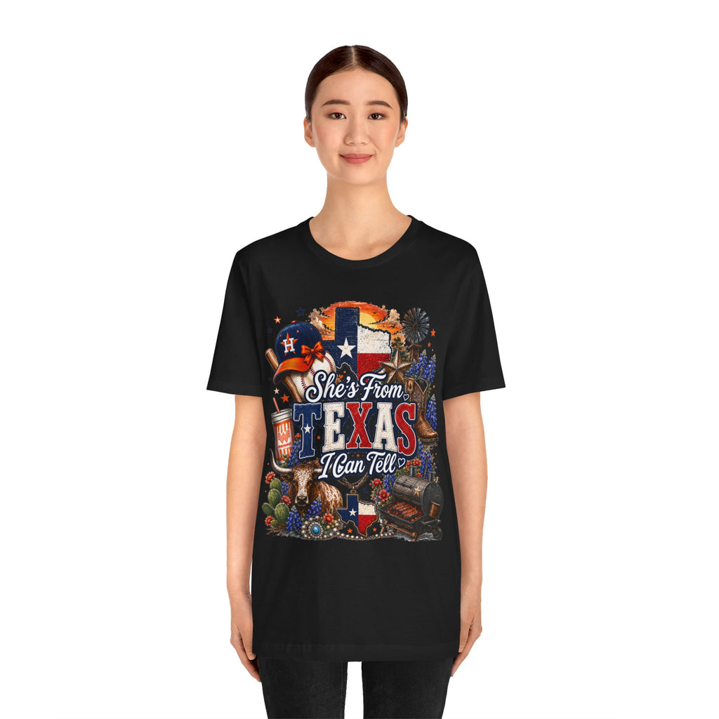 She's From Texas T-Shirt — Texas Pride Graphic Tee