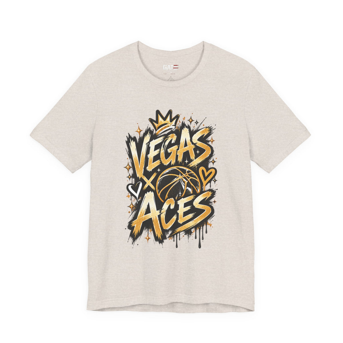 Las Vegas Aces Basketball Shirt – Retro Graffiti WNBA Tee product mockup 9