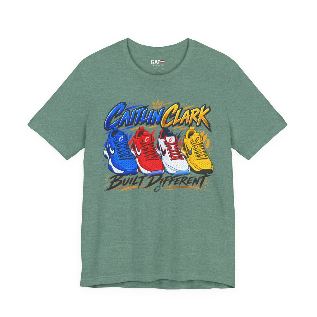 Caitlin Clark Built Different Sneaker Shirt | Indiana Fever Tee