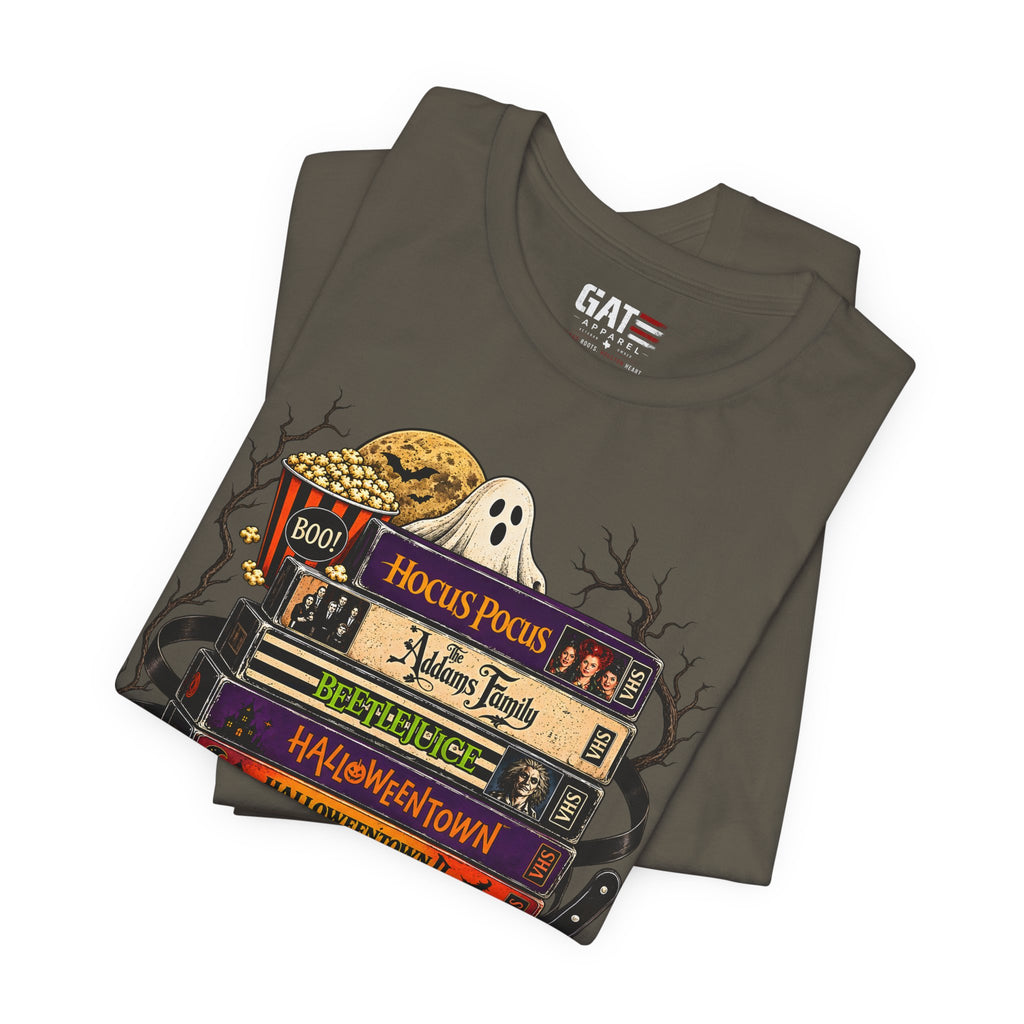 Halloween Movie Stack Shirt | Spooky Classics Tee
