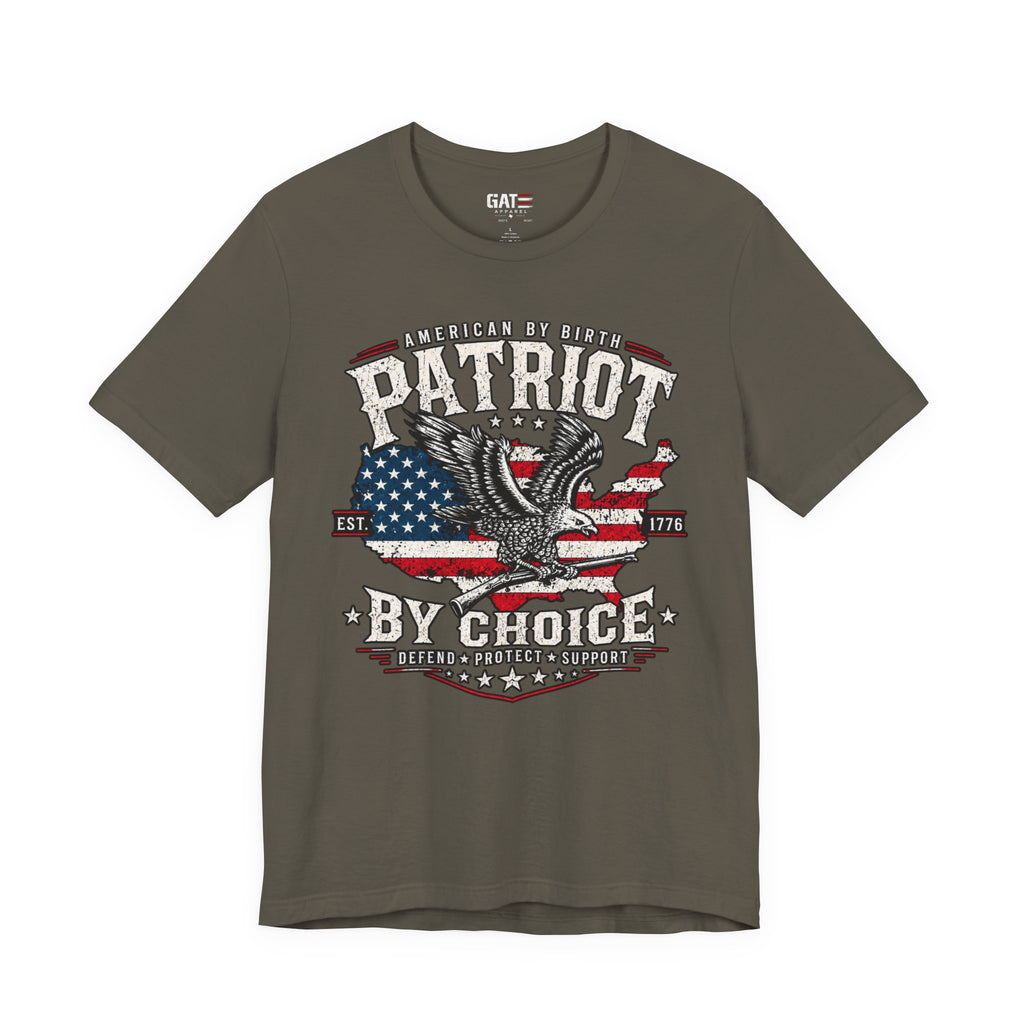 Patriot by Choice Shirt | American Flag Eagle Tee