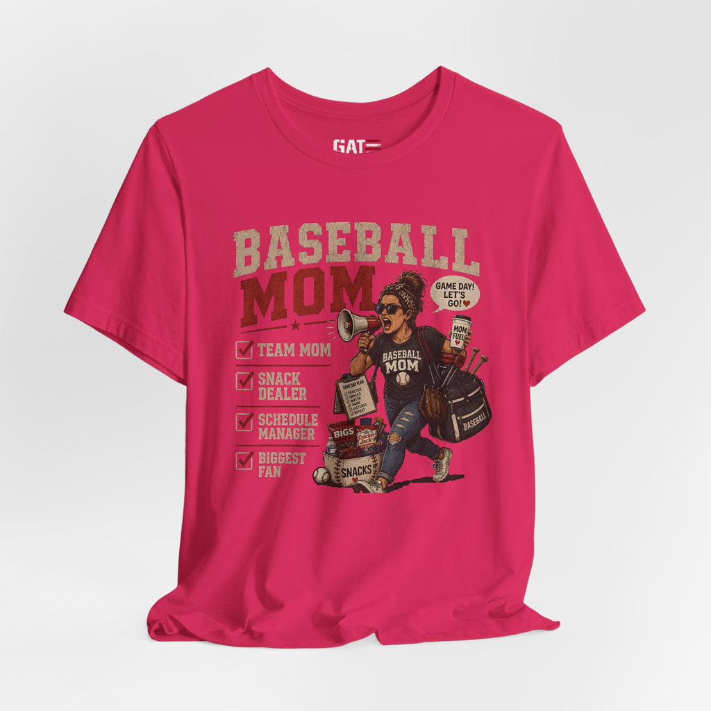Baseball Mom Shirt, Baseball Mom Gift, Team Mom Shirt, Sports Mom Tee, Game Day Mom Shirt, Baseball Mama Shirt, Snack Dealer, Biggest Fan