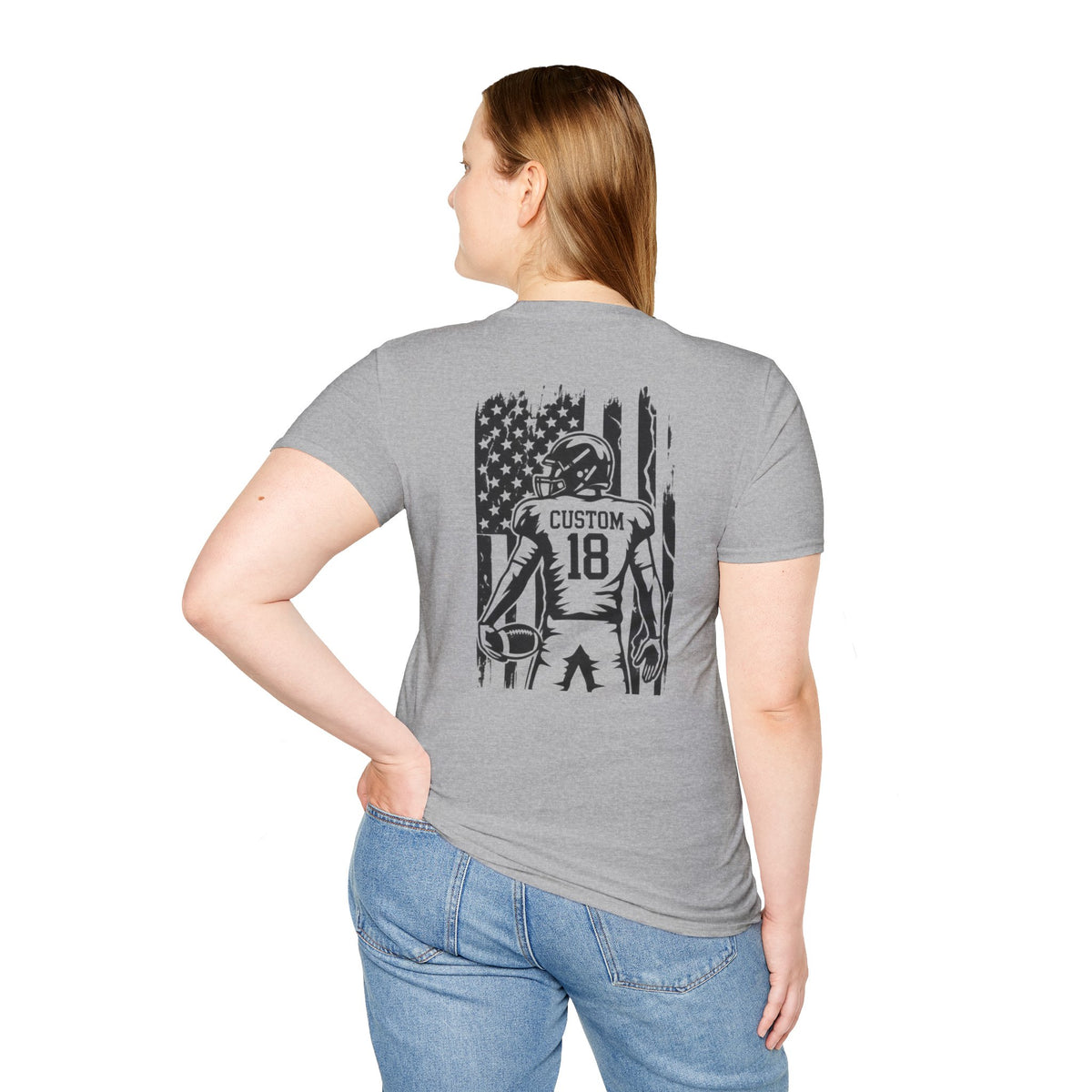 Personalized Football Mom Player Shirt | Custom Name & Number