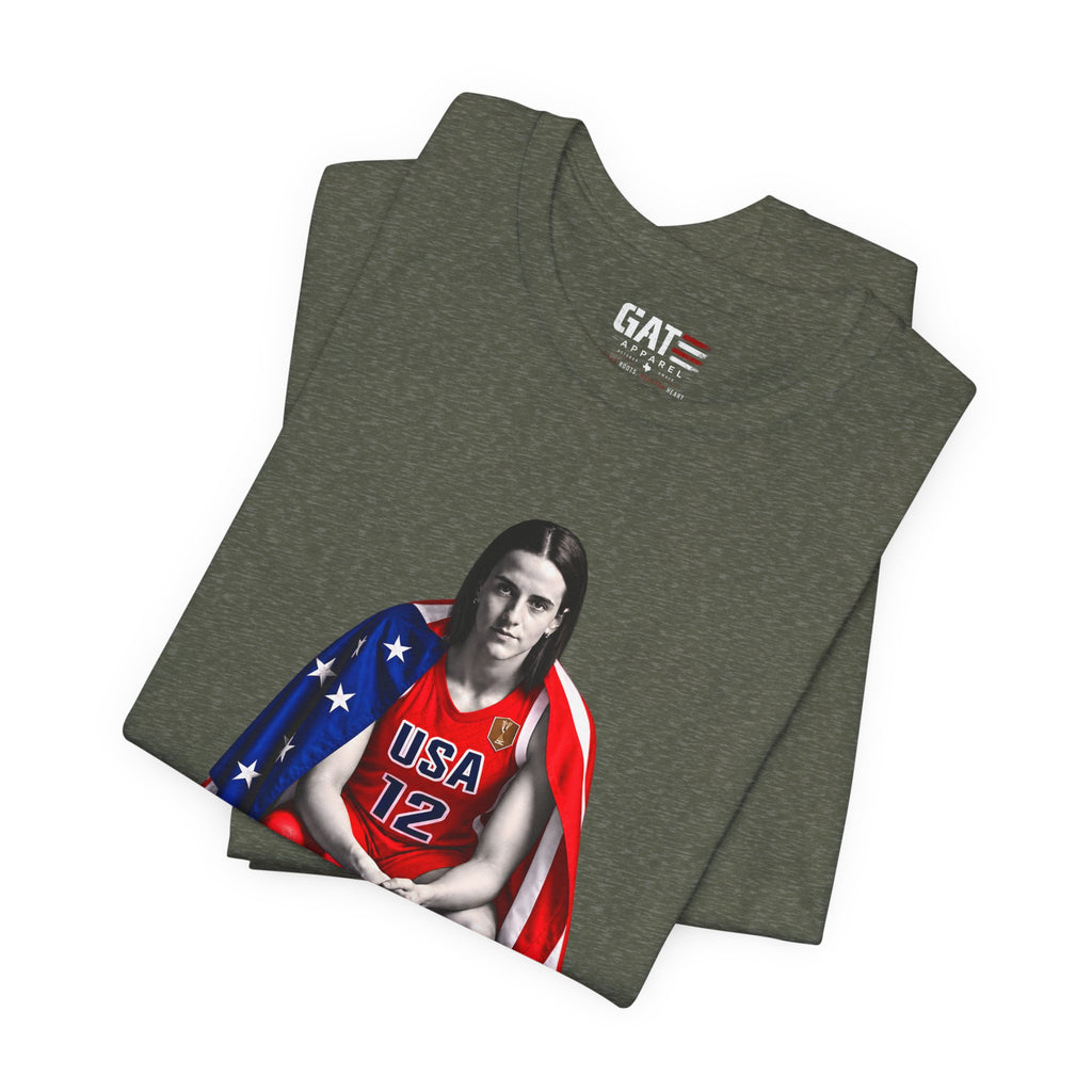 Caitlin Clark Team USA Shirt | Indiana Fever WNBA Tee