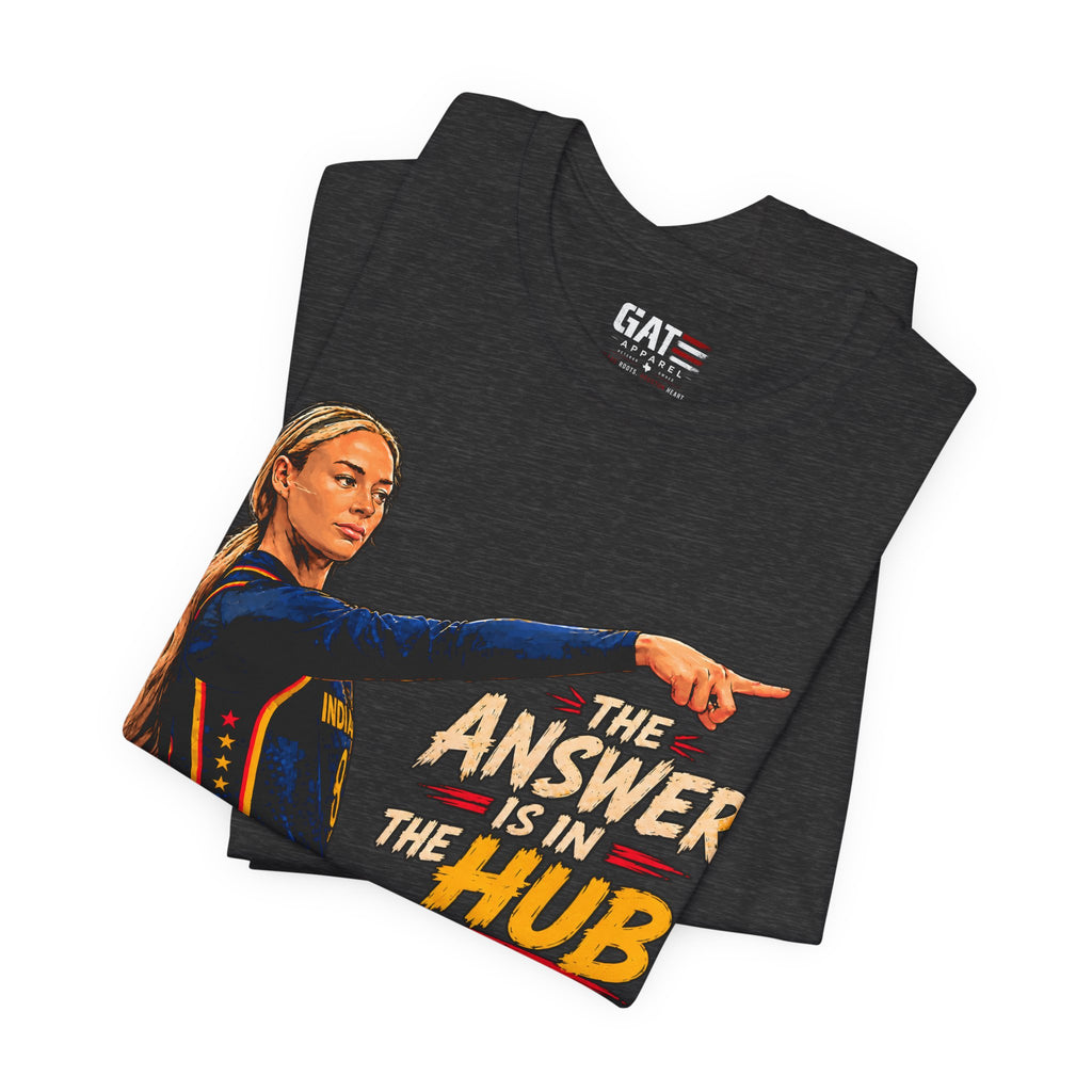The Answer Is In The Hub Shirt | School Graphic Tee