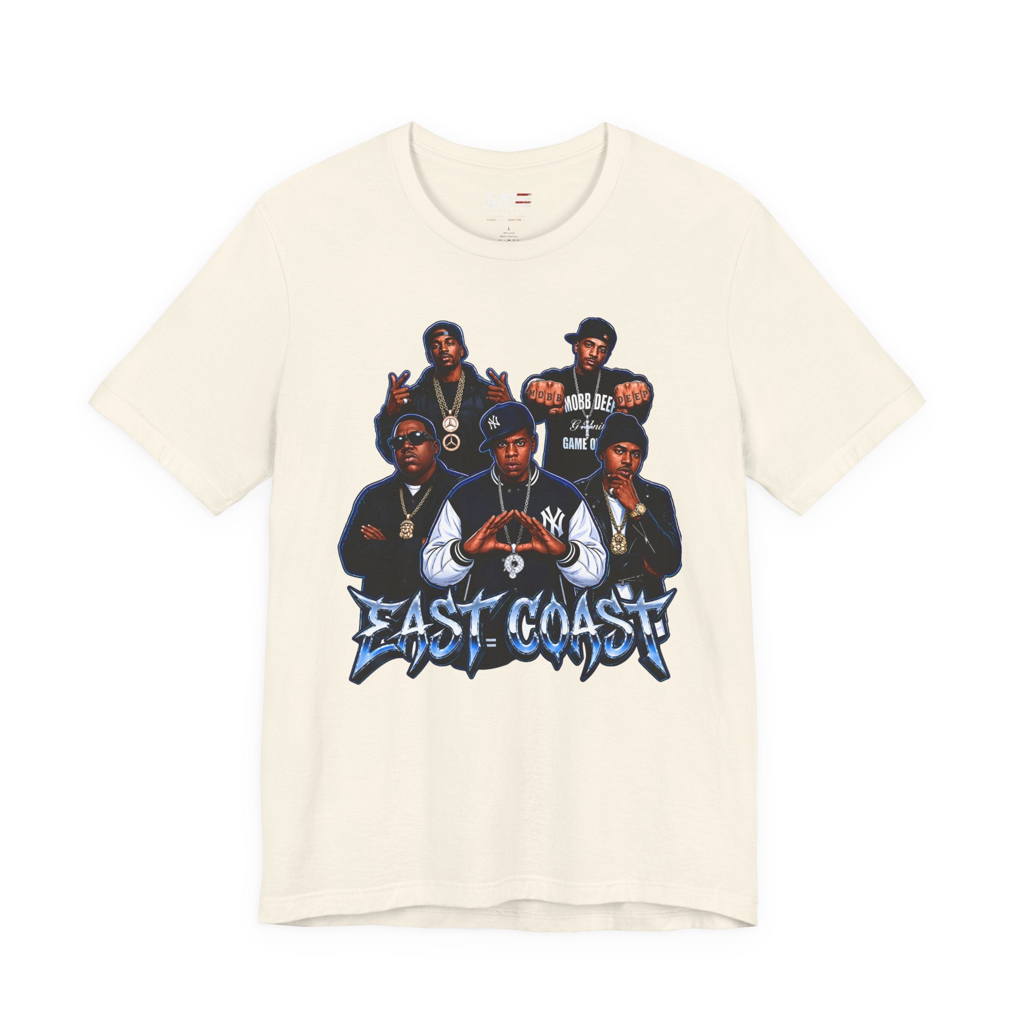 East Coast Hip Hop T-Shirt — 'East Coast' Vintage Rap Group Graphic Tee